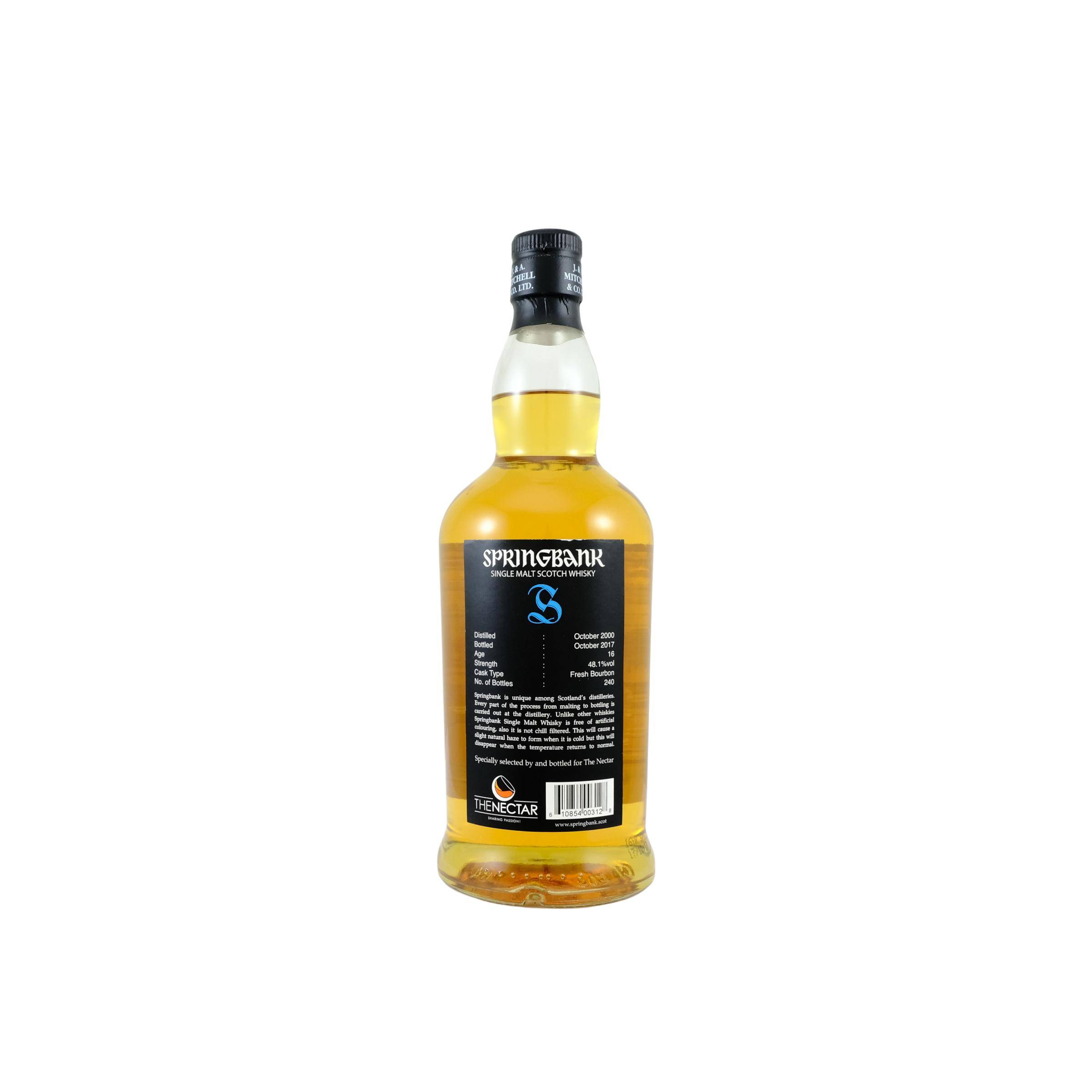 Springbank Single Cask 2000 16 Years Single Malt Whisky 2