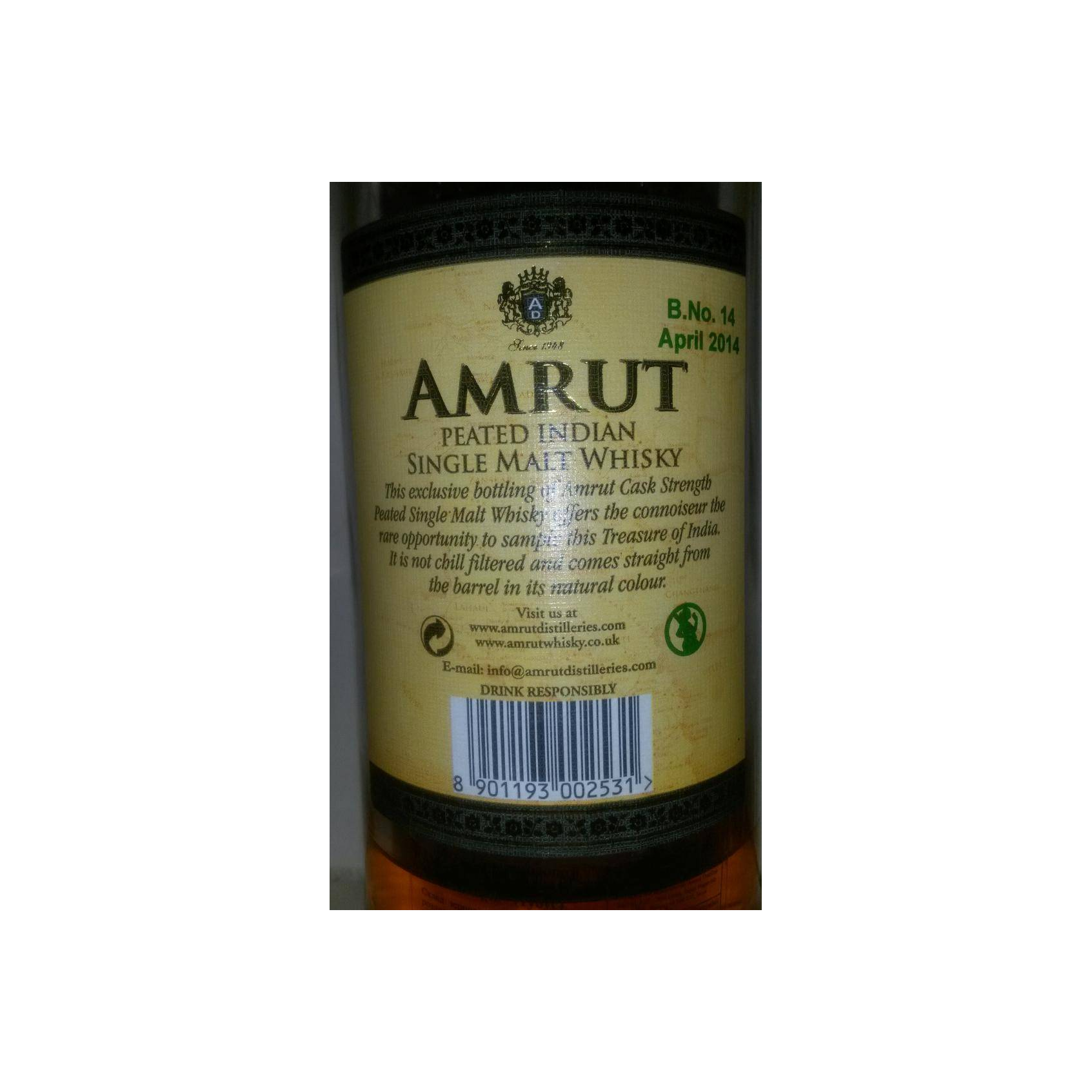 Amrut Cask Strength Collection Single Malt Whisky 3