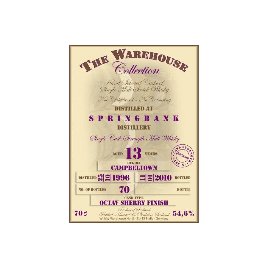 Springbank 1996 13 Years Single Malt Whisky