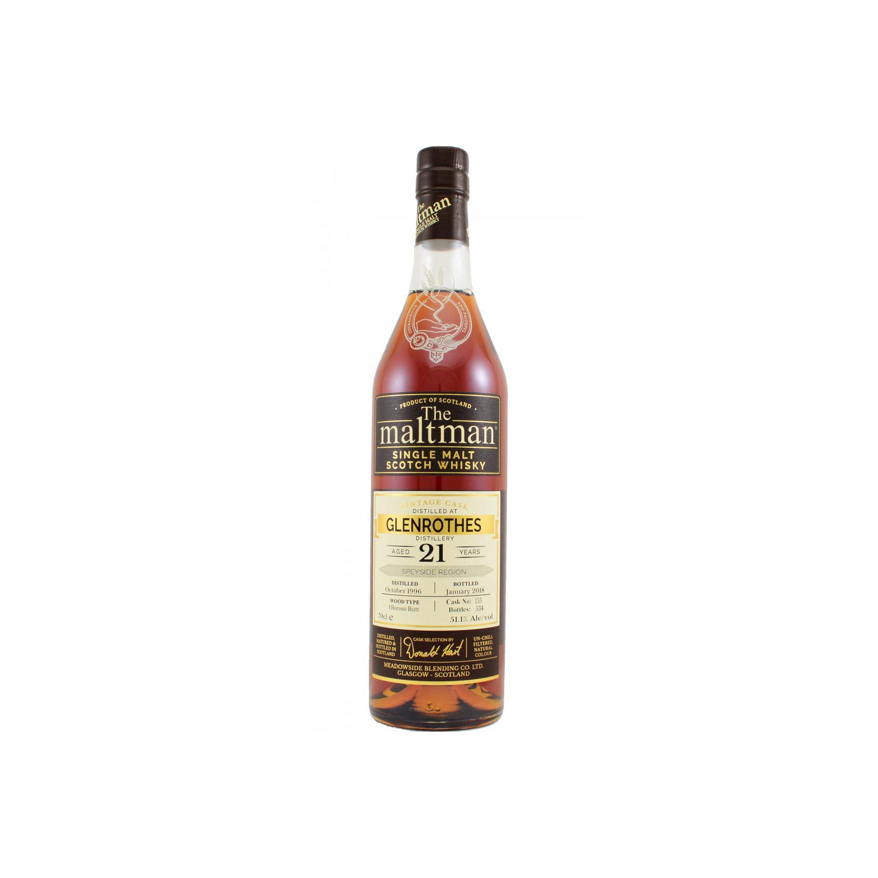 The Glenrothes 1996 21 Years Single Malt Whisky