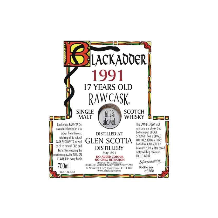 Glen Scotia Raw Cask 1991 17 Years Single Malt Whisky 2