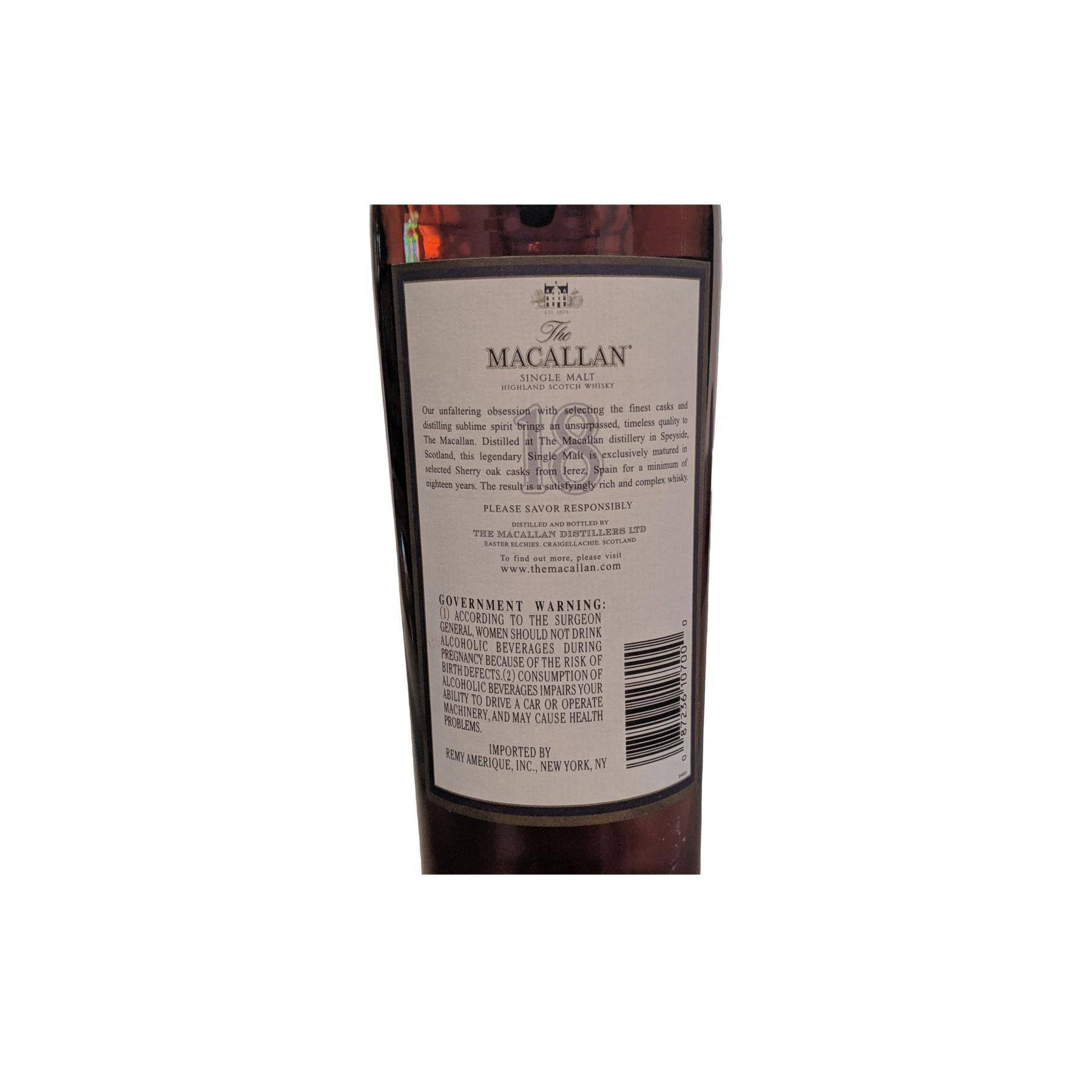 The Macallan 1987 18 Years Single Malt Whisky 2