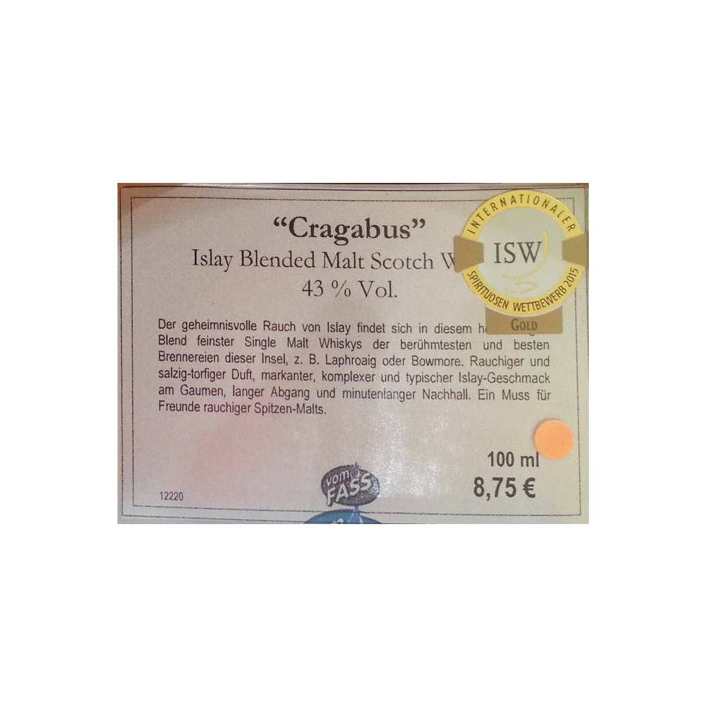 Cragabus Islay Blended Malt Whisky vF 2