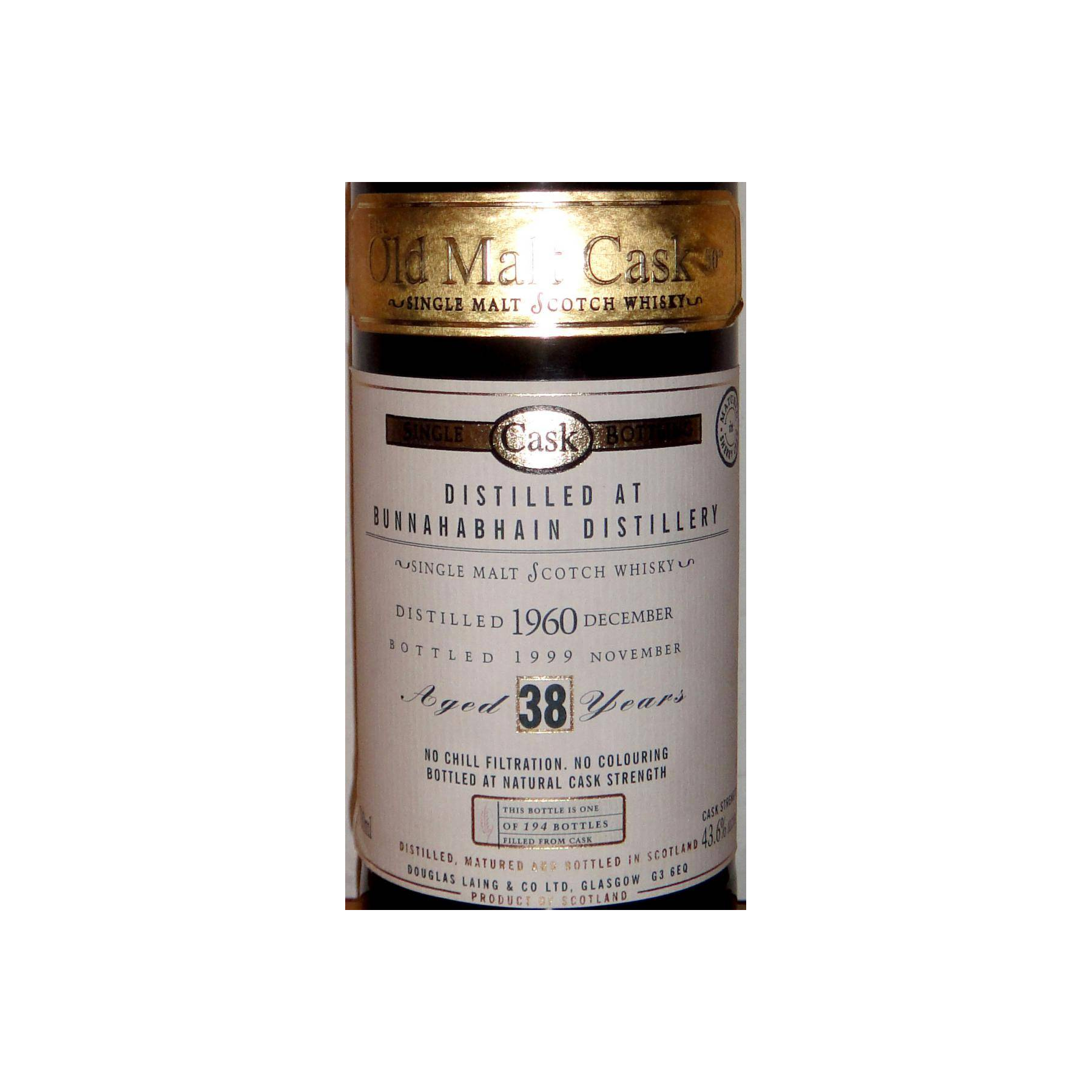 Bunnahabhain Old Malt Cask 1960 38 Years Single Malt Whisky 2