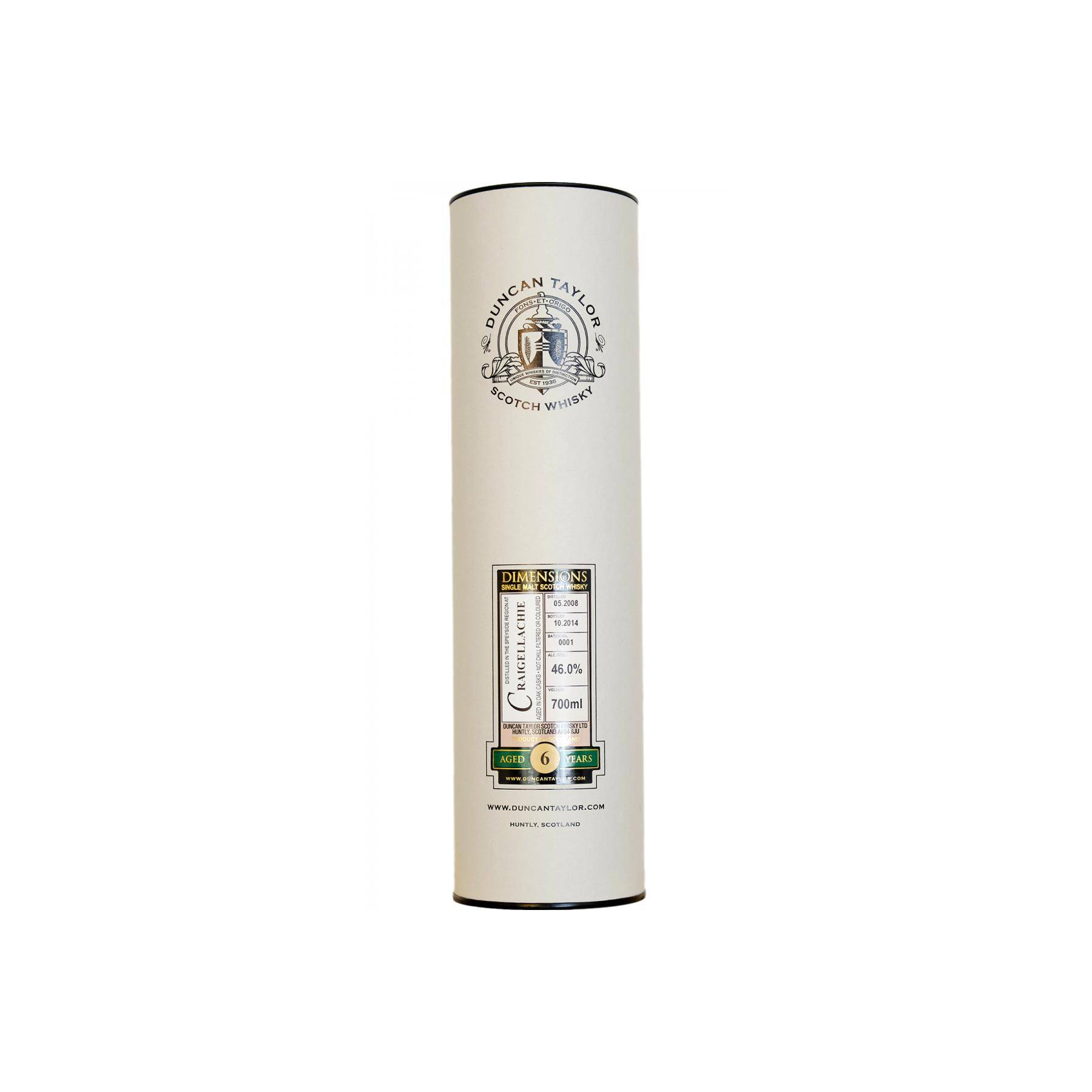 Craigellachie Dimensions 2008 6 Years Single Malt Whisky