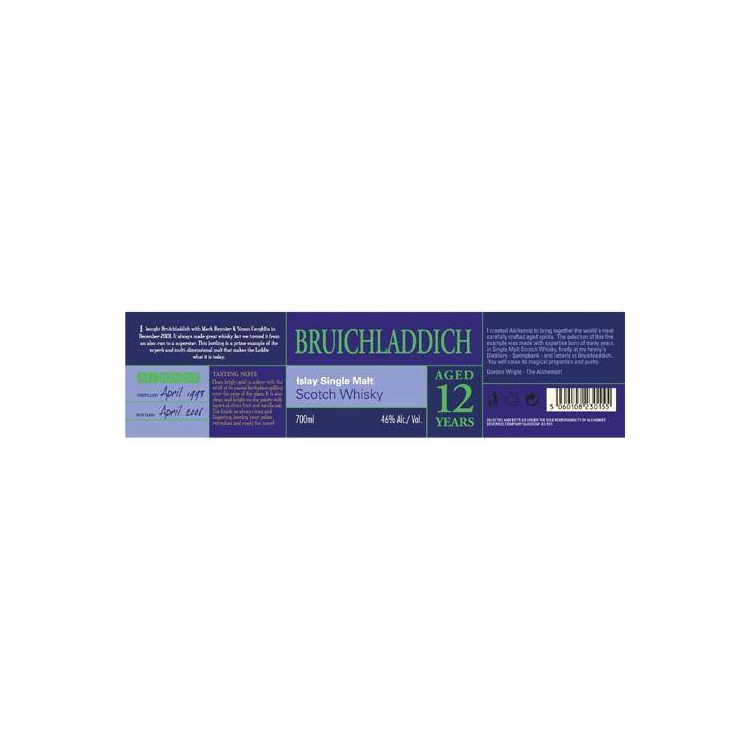 Bruichladdich 1993 12 Years Single Malt Whisky 2