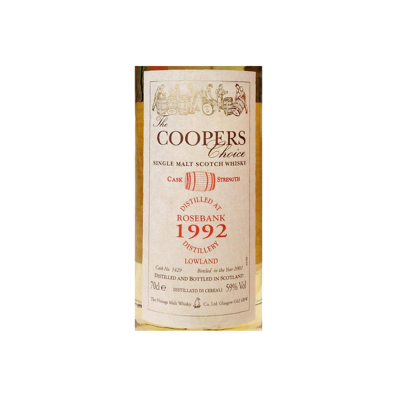 Rosebank The Cooper's Choice 1992 10 Years Single Malt Whisky 2