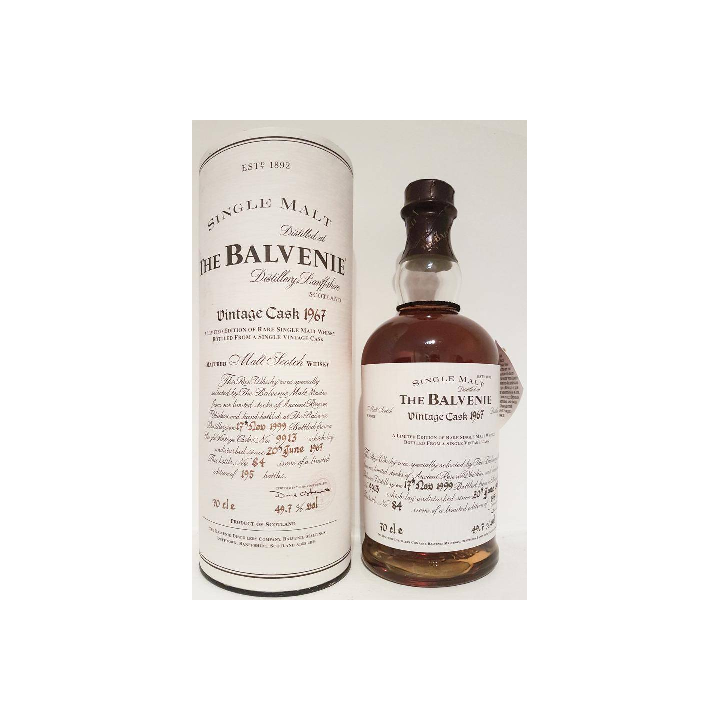 The Balvenie 1967 32 Years Single Malt Whisky 3