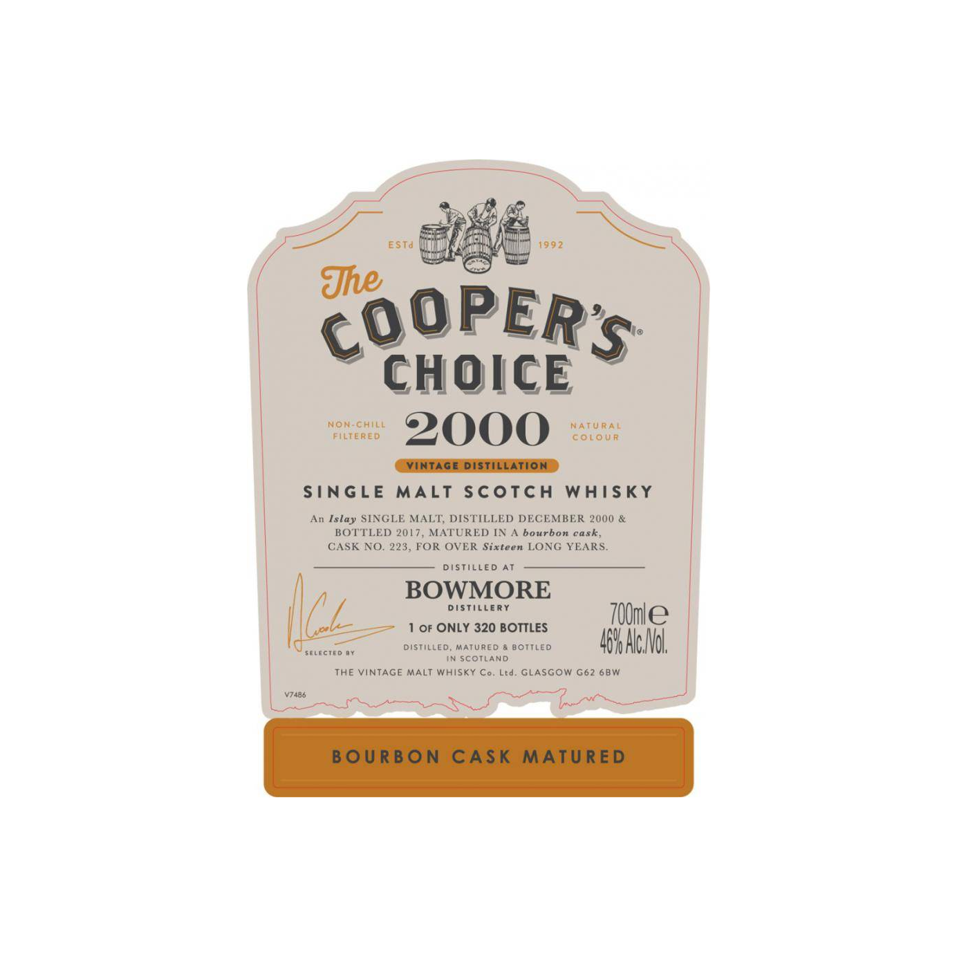 Bowmore The Cooper's Choice 2000 16 Years Single Malt Whisky 2