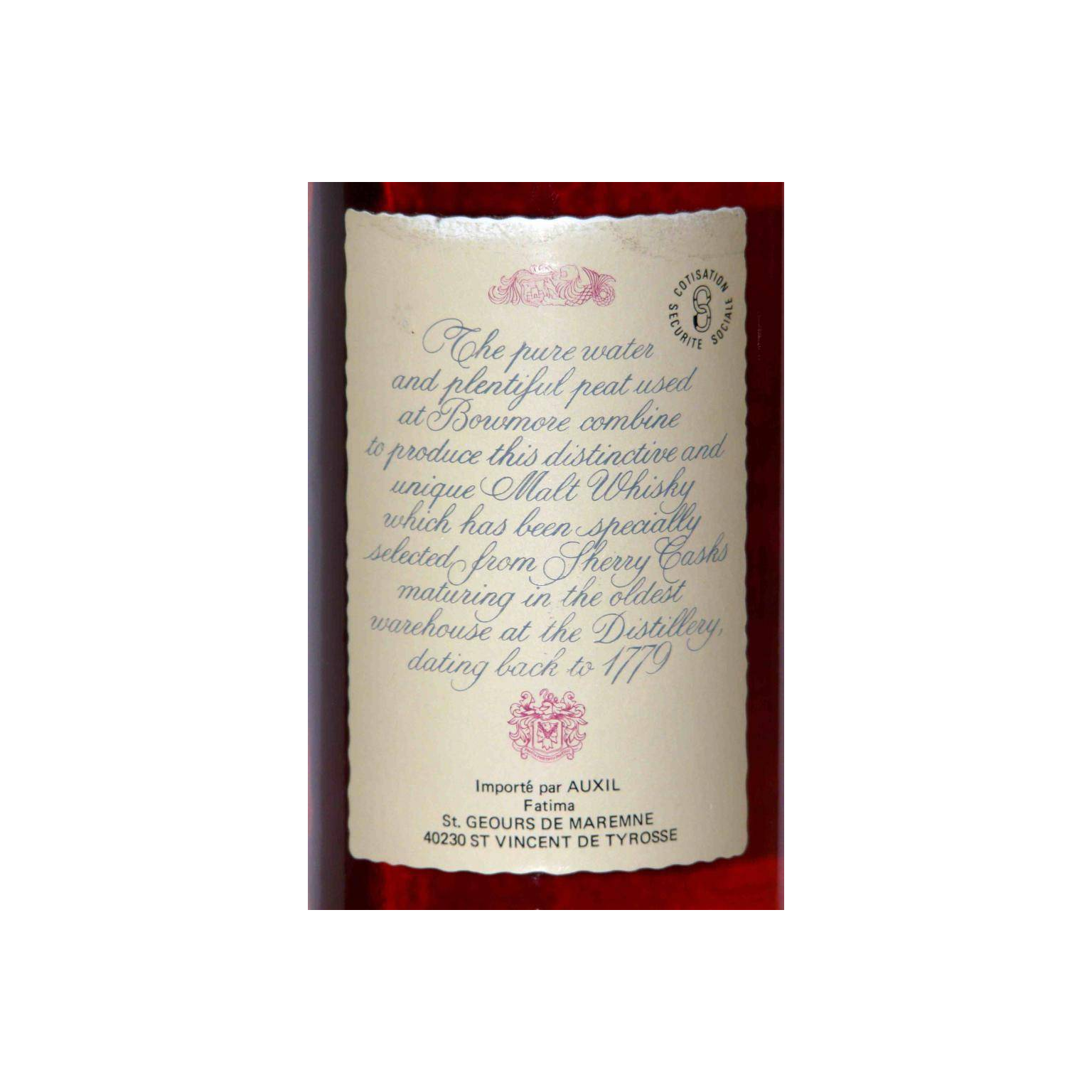 Bowmore 1967 Single Malt Whisky 2