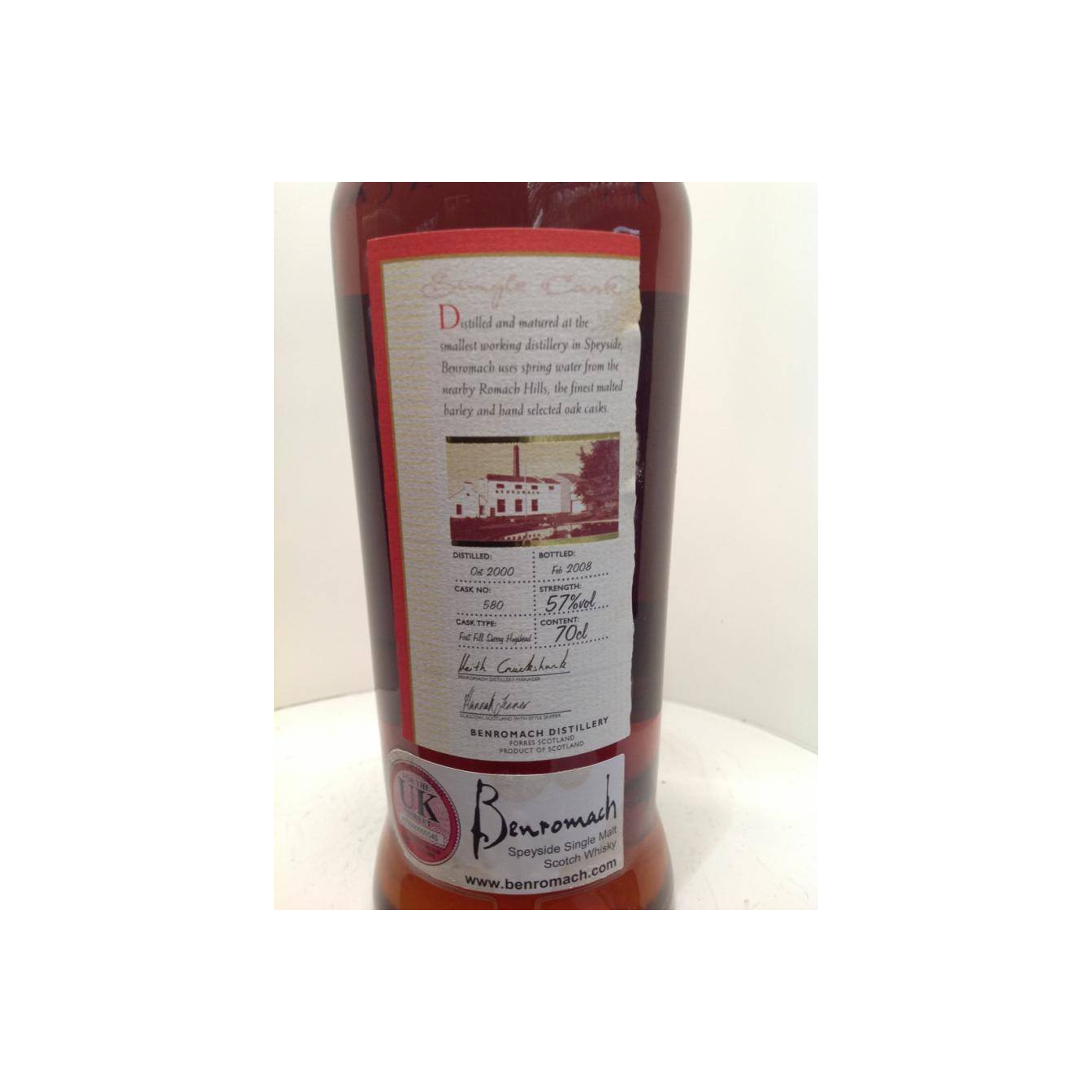 Benromach 2000 7 Years Single Malt Whisky 3