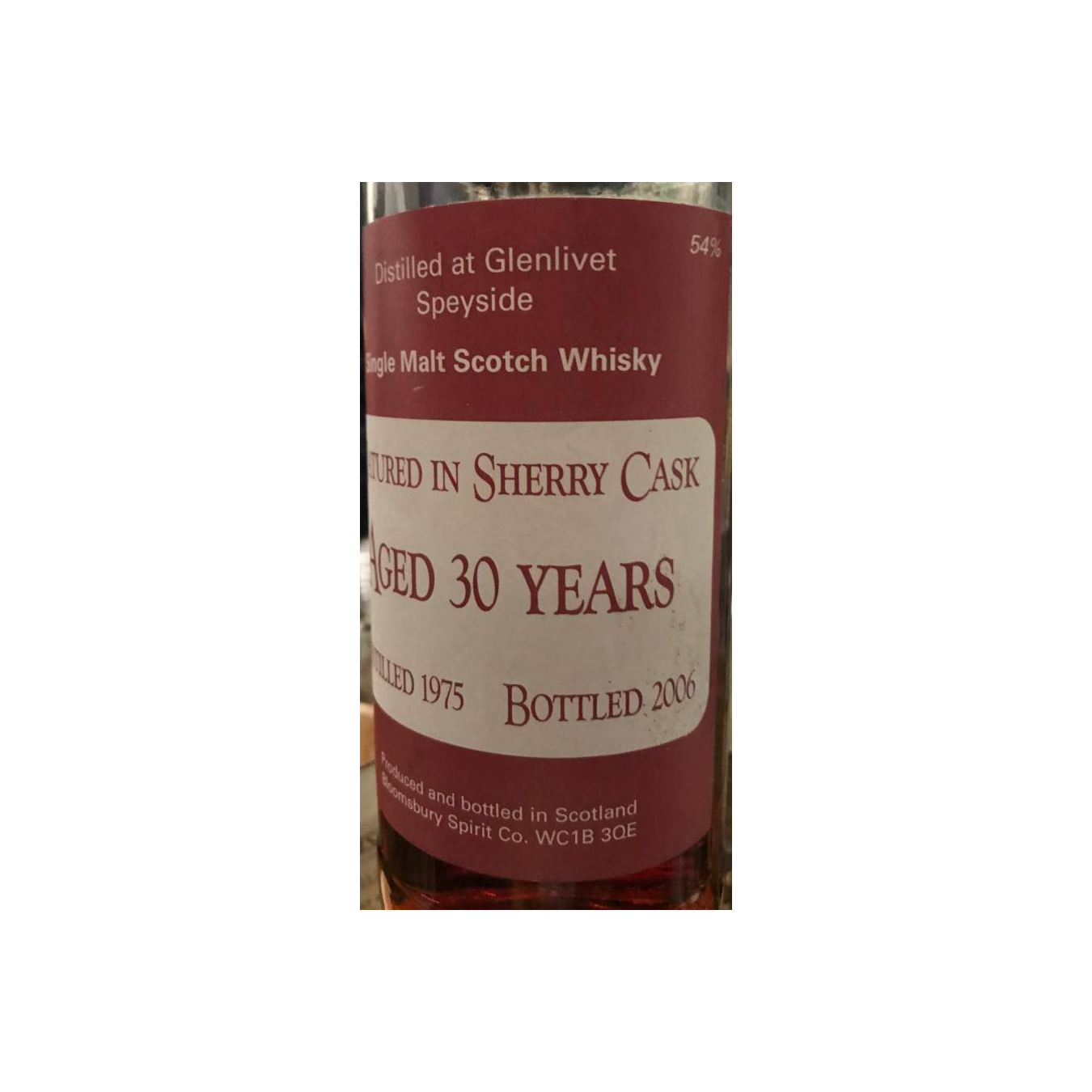 The Glenlivet 1975 30 Years Single Malt Whisky 2