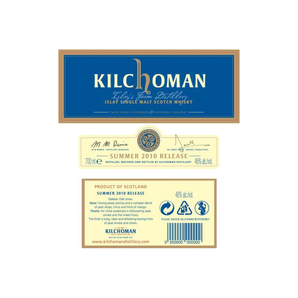 Kilchoman 2007 3 Years Single Malt Whisky 2