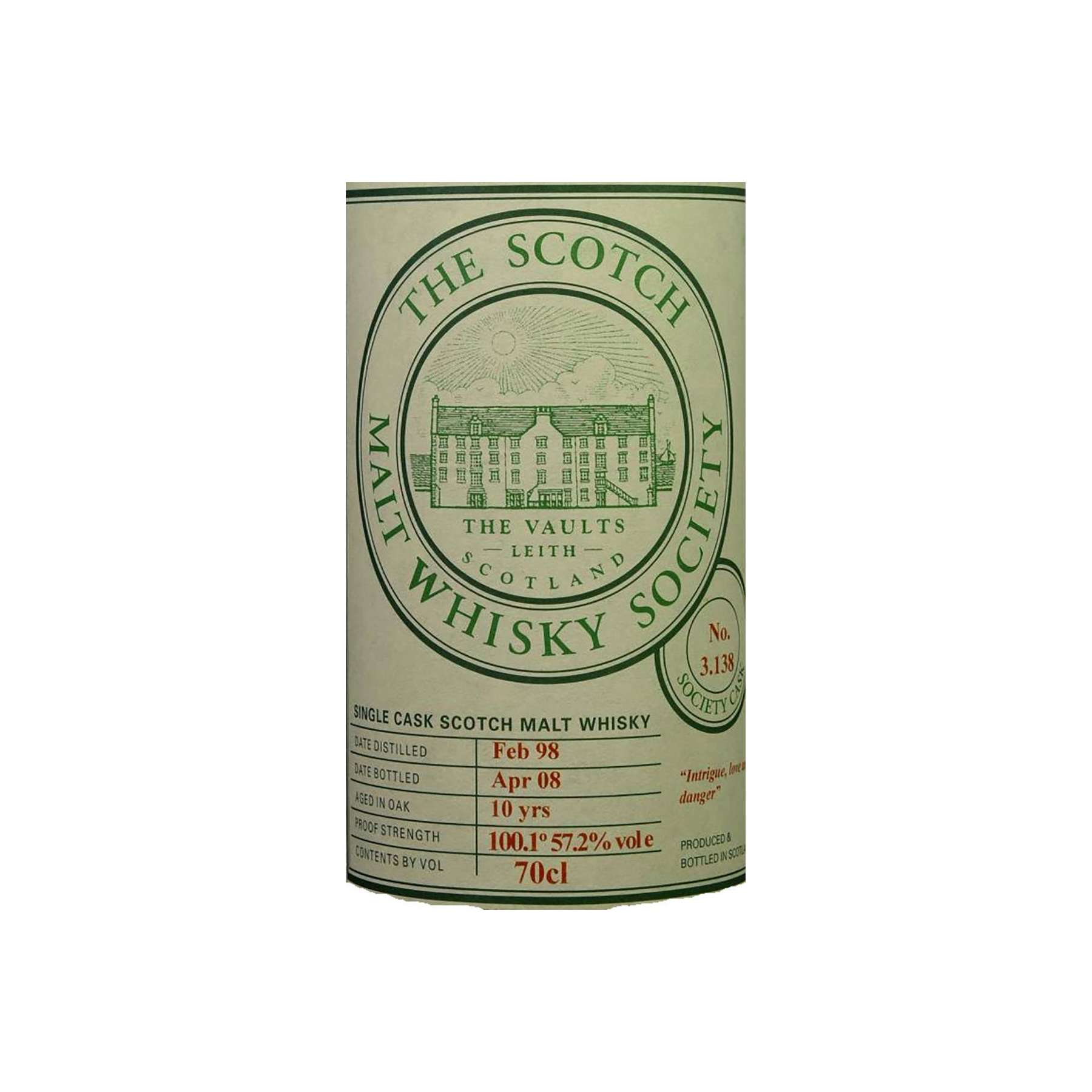 The Scotch Malt Whisky Society 1998 10 Years Single Malt Whisky 2