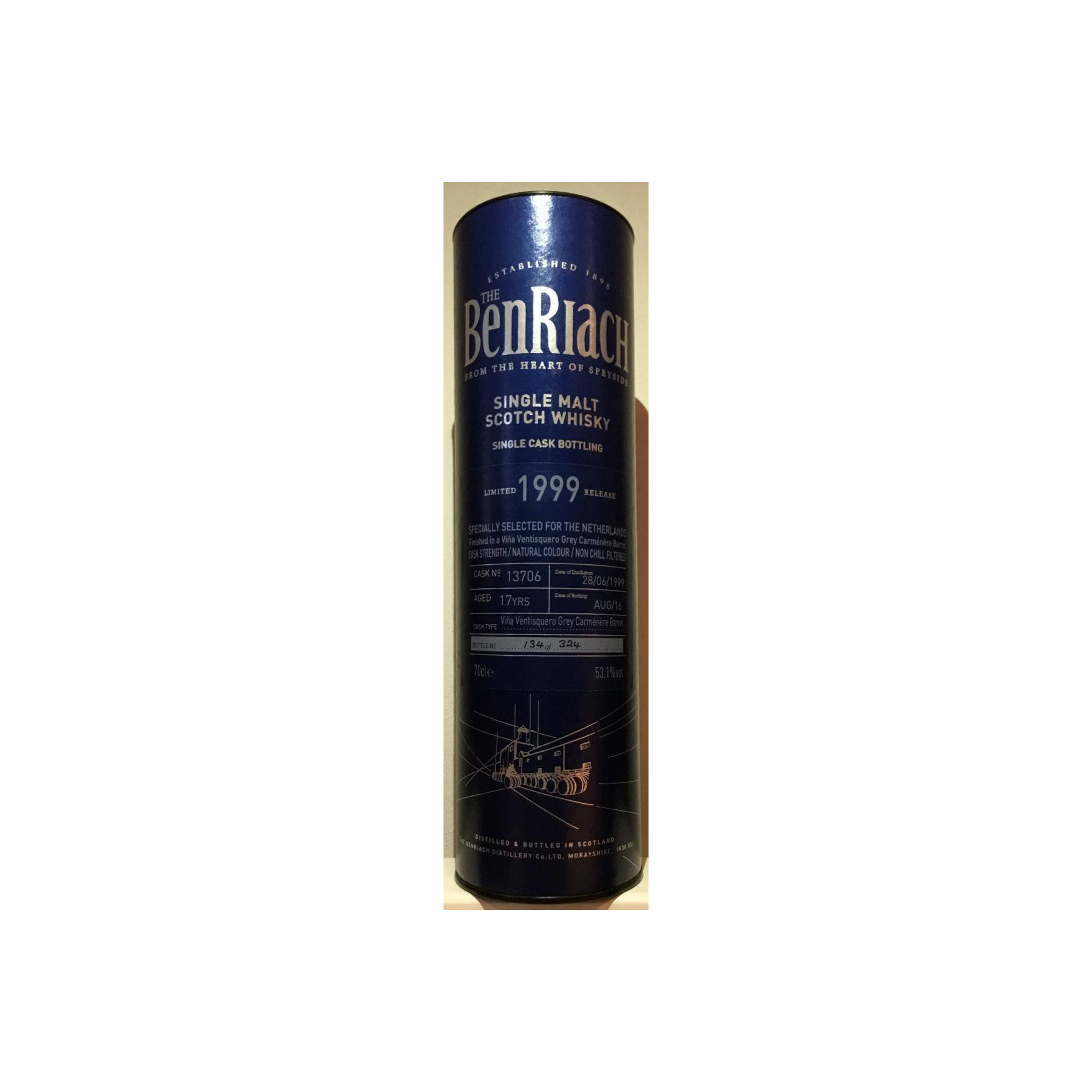 BenRiach Individual Cask Bottling 1999 17 Years Single Malt Whisky 3