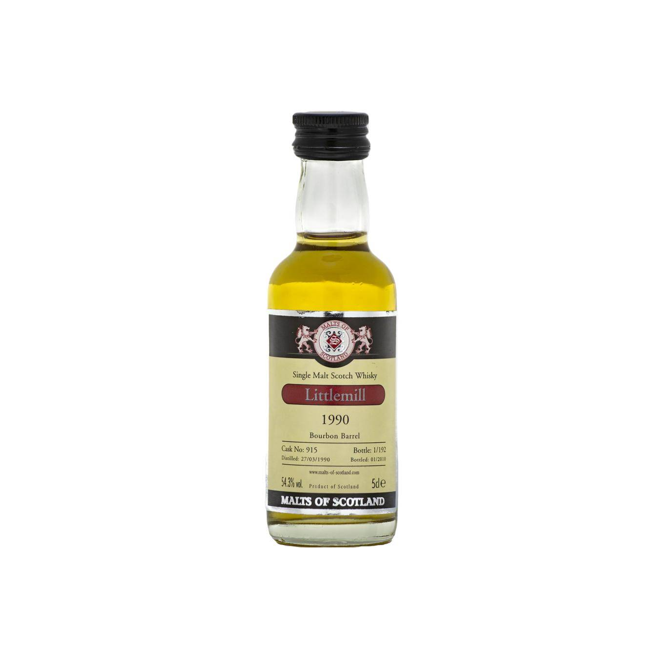 Littlemill Miniature 1990 19 Years Single Malt Whisky 2