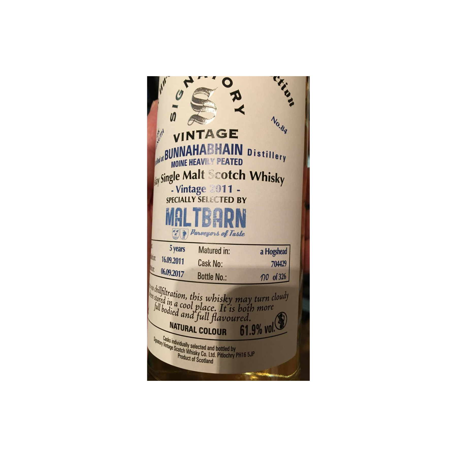 Bunnahabhain 2011 5 Years Single Malt Whisky 2