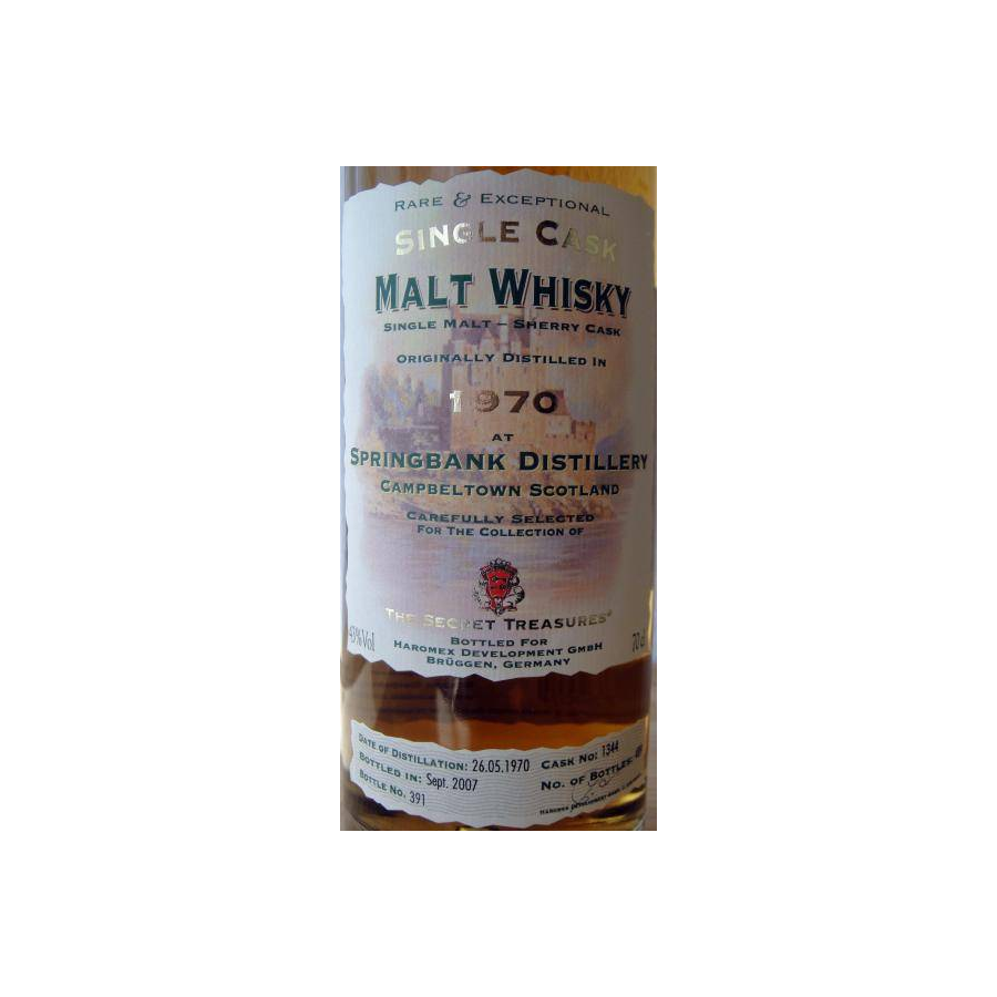 Springbank 1970 37 Years Single Malt Whisky 2