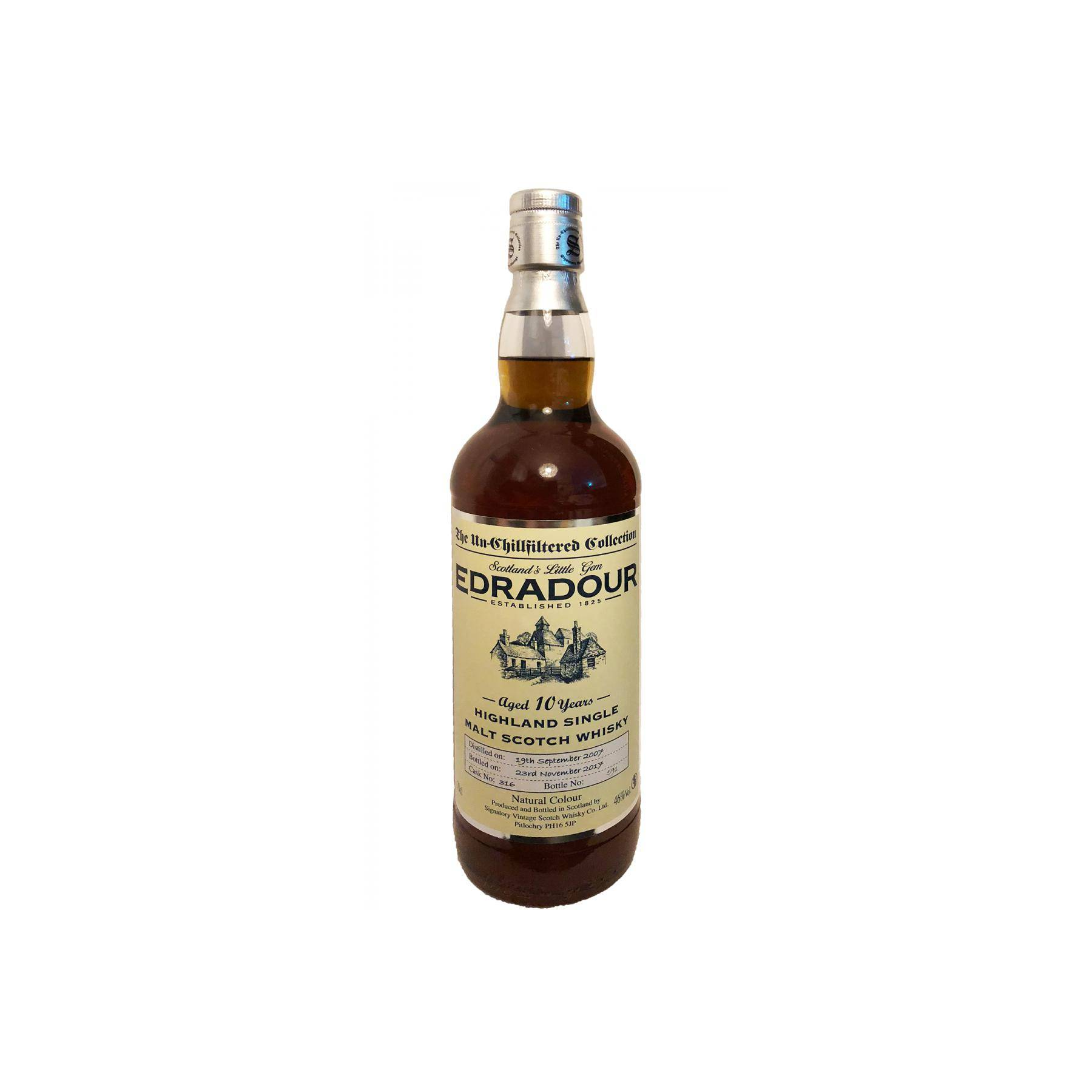 Edradour The Un-Chillfiltered Collection 2007 10 Years Single Malt Whisky