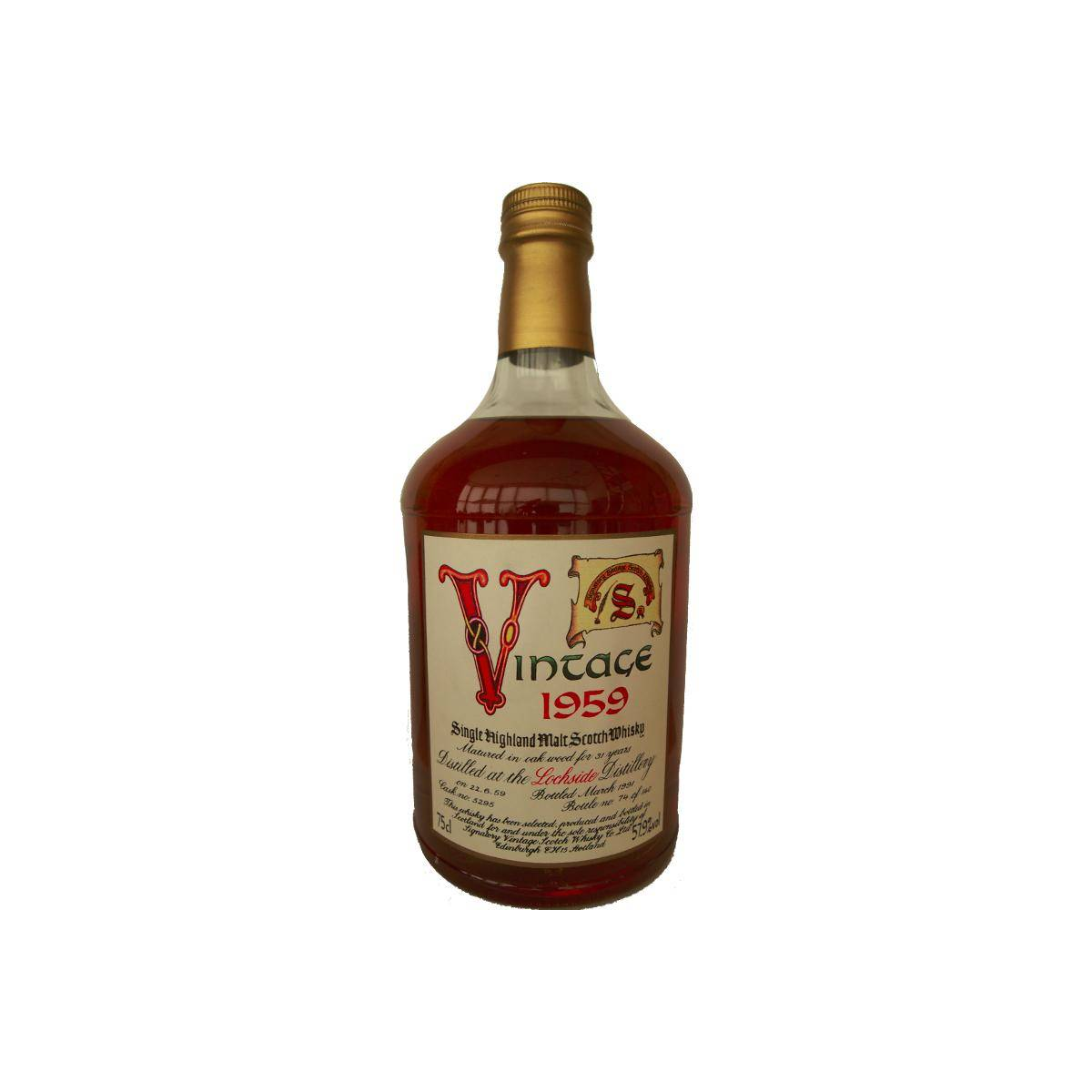Lochside Vintage Collection - Dumpy 1959 31 Years Single Malt Whisky