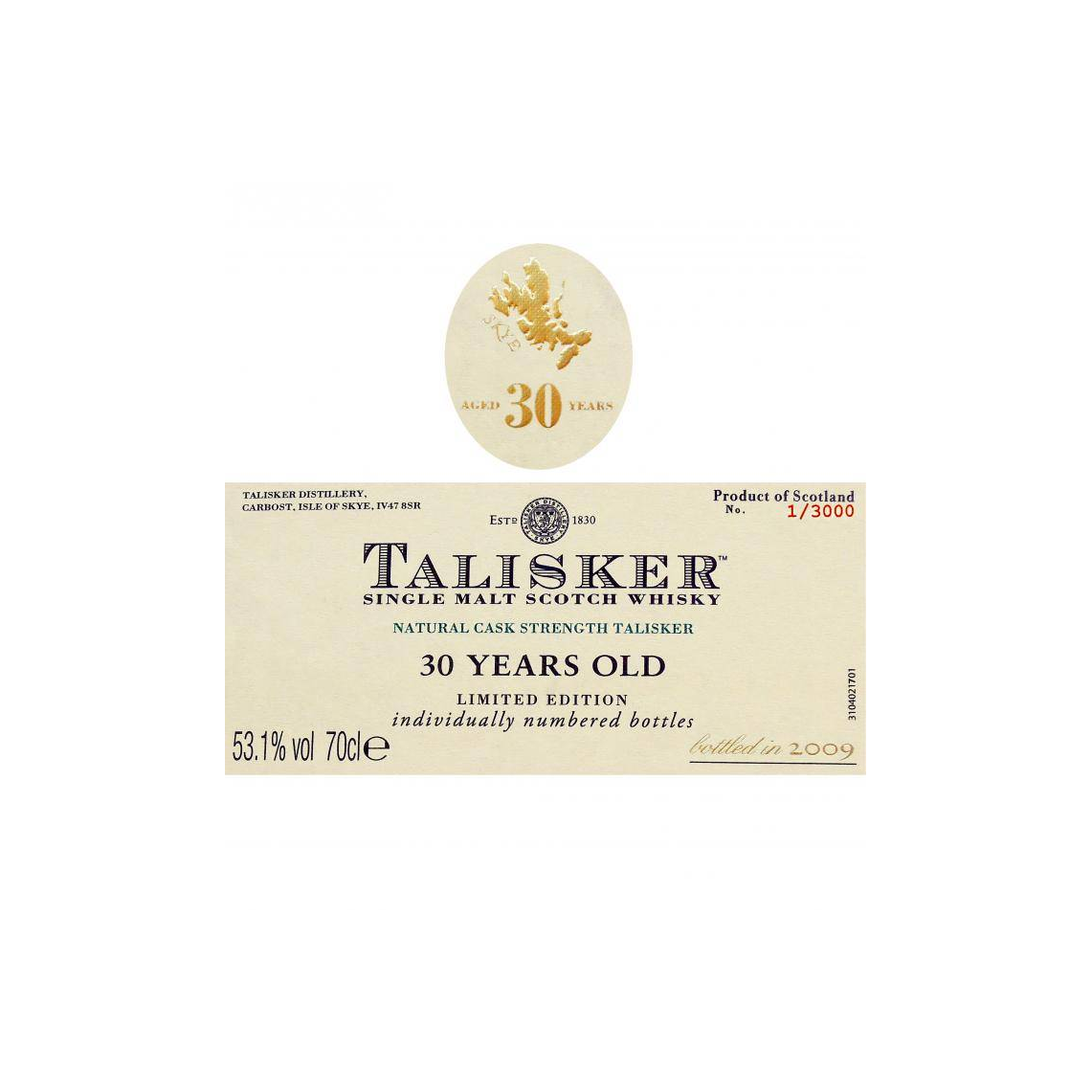 Talisker 30 Years Single Malt Whisky 2