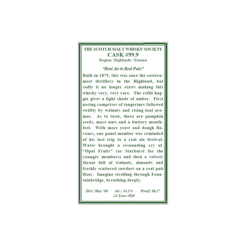 The Scotch Malt Whisky Society 1980 24 Years Single Malt Whisky
