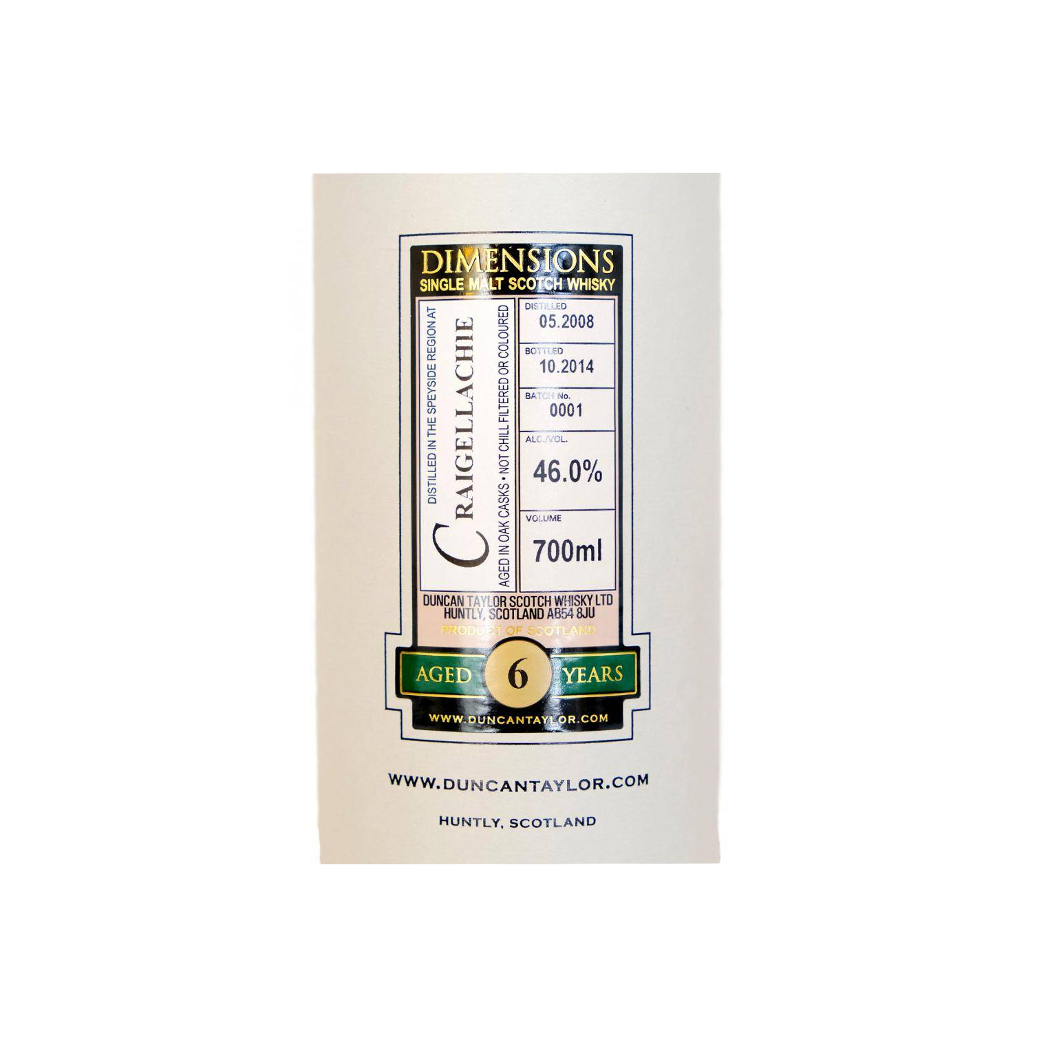 Craigellachie Dimensions 2008 6 Years Single Malt Whisky 3