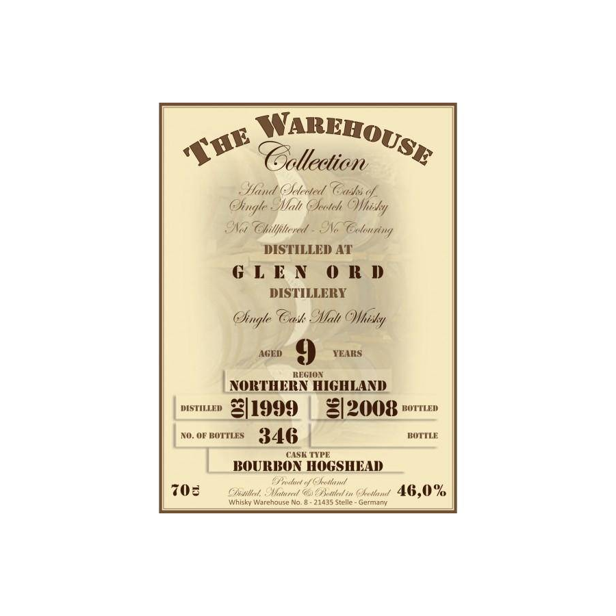 Glen Ord 1999 9 Years Single Malt Whisky