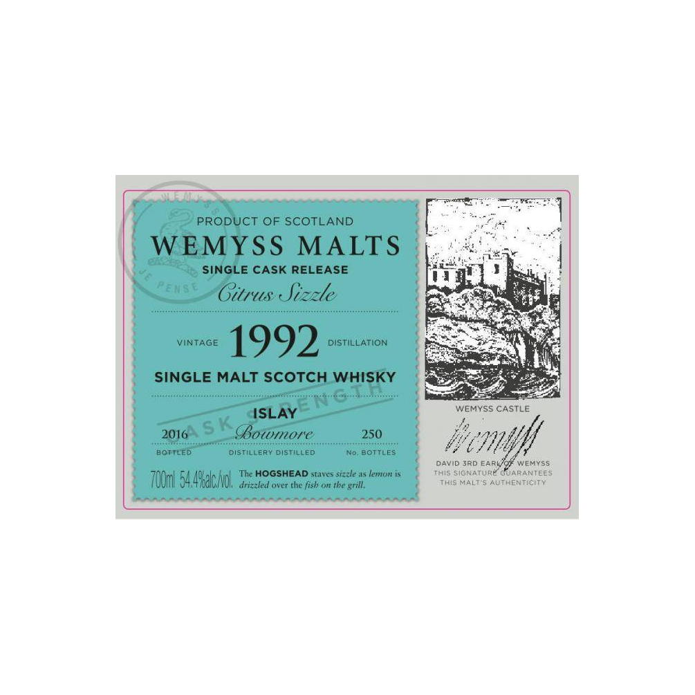 Bowmore 1992 24 Years Single Malt Whisky 2