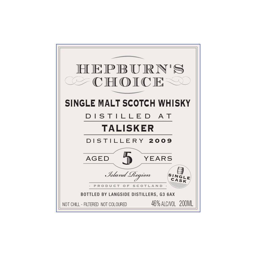 Talisker 2009 5 Years Single Malt Whisky