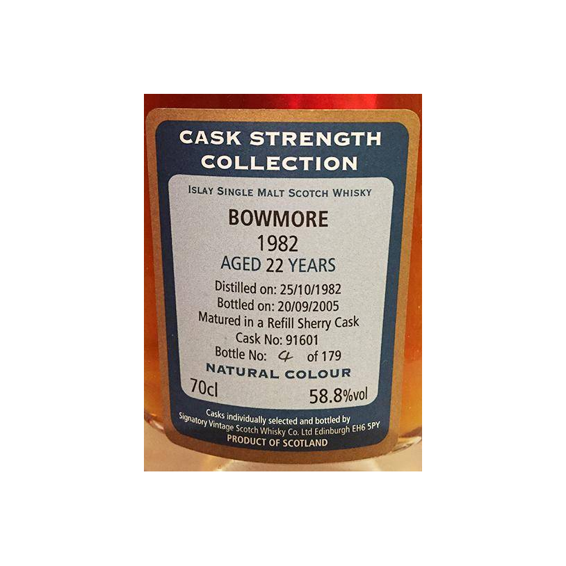 Bowmore Cask Strength Collection 1982 22 Years Single Malt Whisky 2