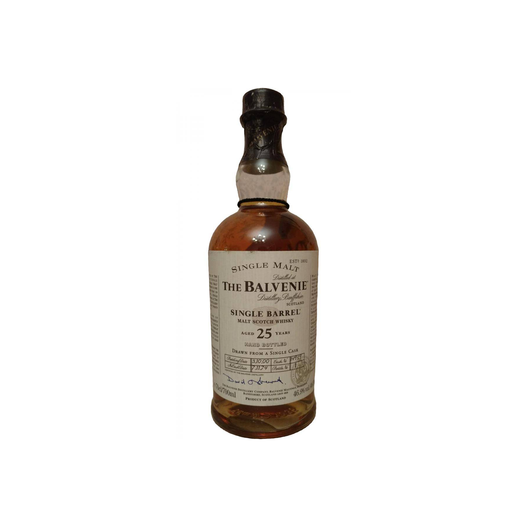 The Balvenie Single Cask 1974 25 Years Single Malt Whisky
