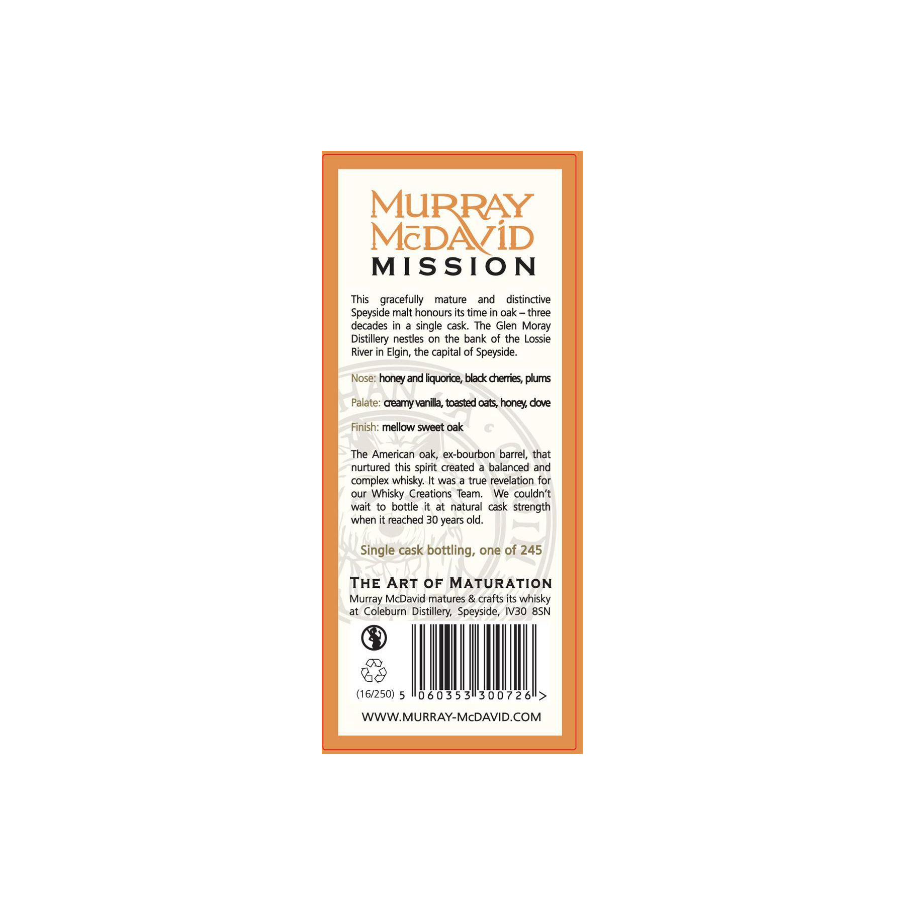 Glen Moray 1986 30 Years Single Malt Whisky 3