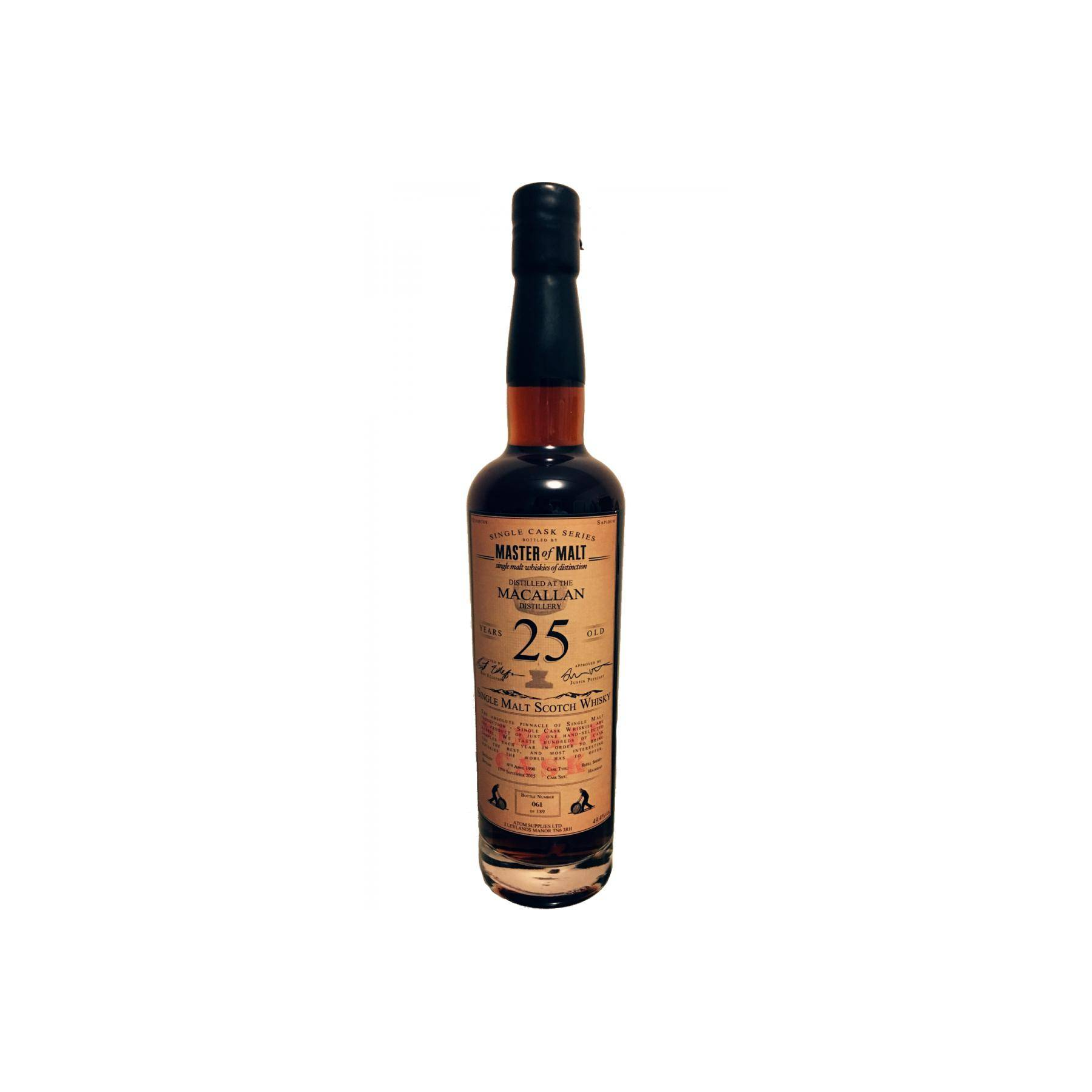 The Macallan Single Cask 1990 25 Years Single Malt Whisky