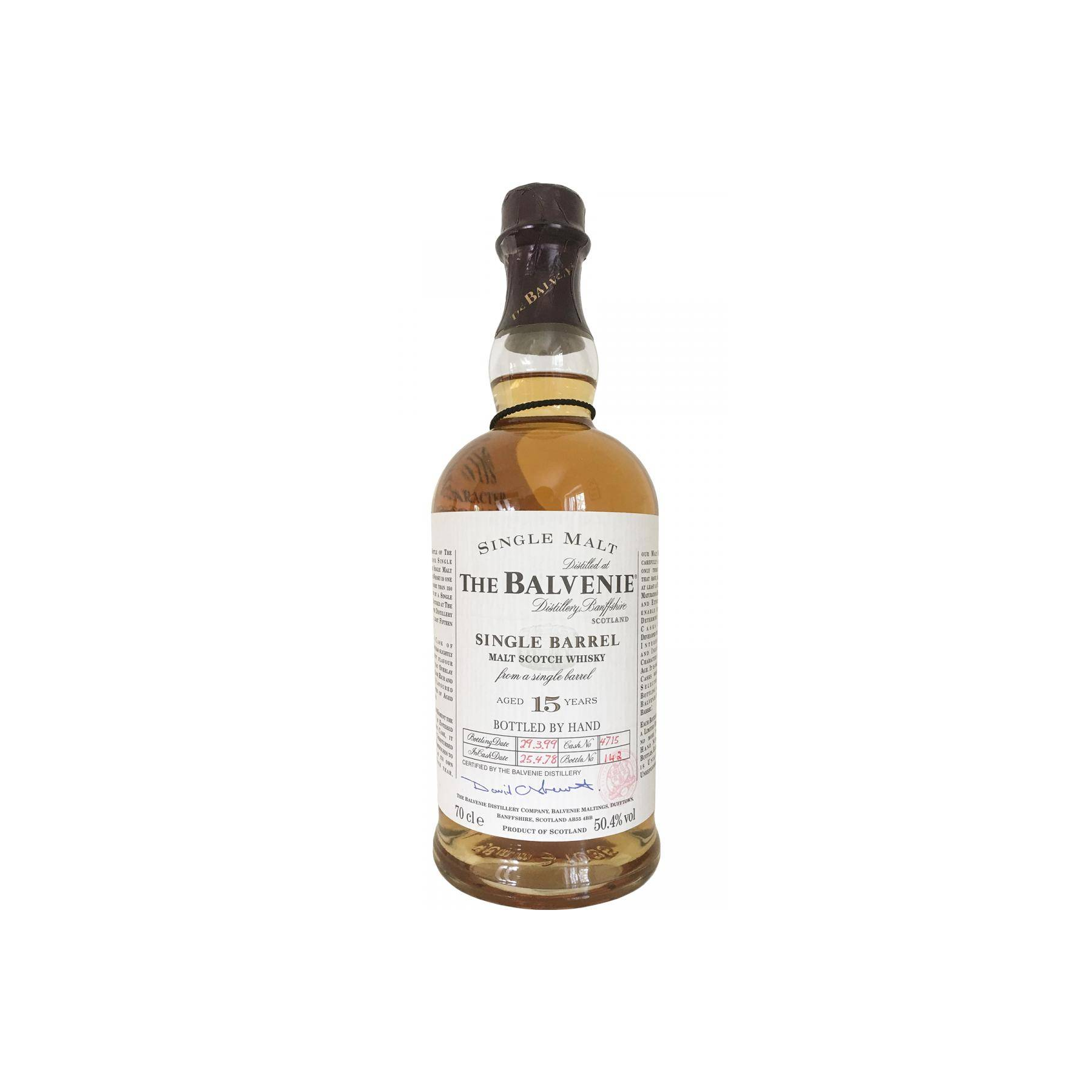 The Balvenie Single Cask 1978 15 Years Single Malt Whisky