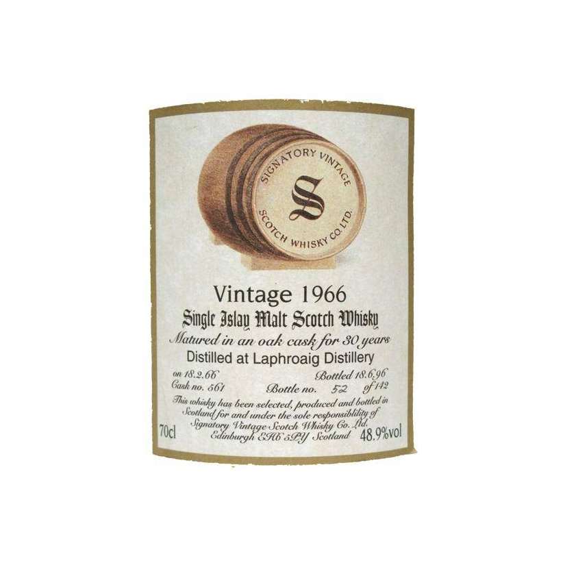 Laphroaig Vintage Collection - Dumpy 1966 30 Years Single Malt Whisky 2