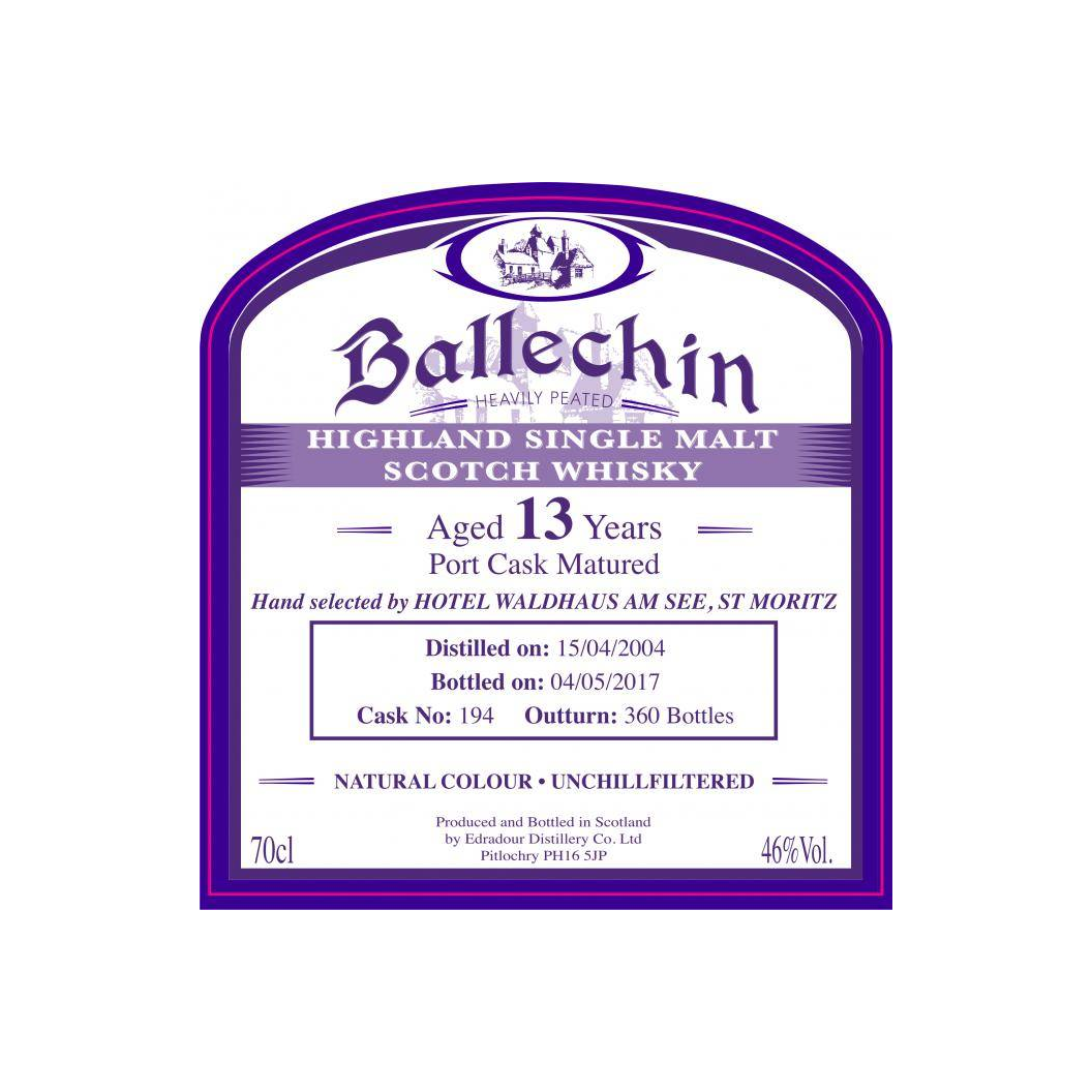 Ballechin 2004 13 Years Single Malt Whisky 2