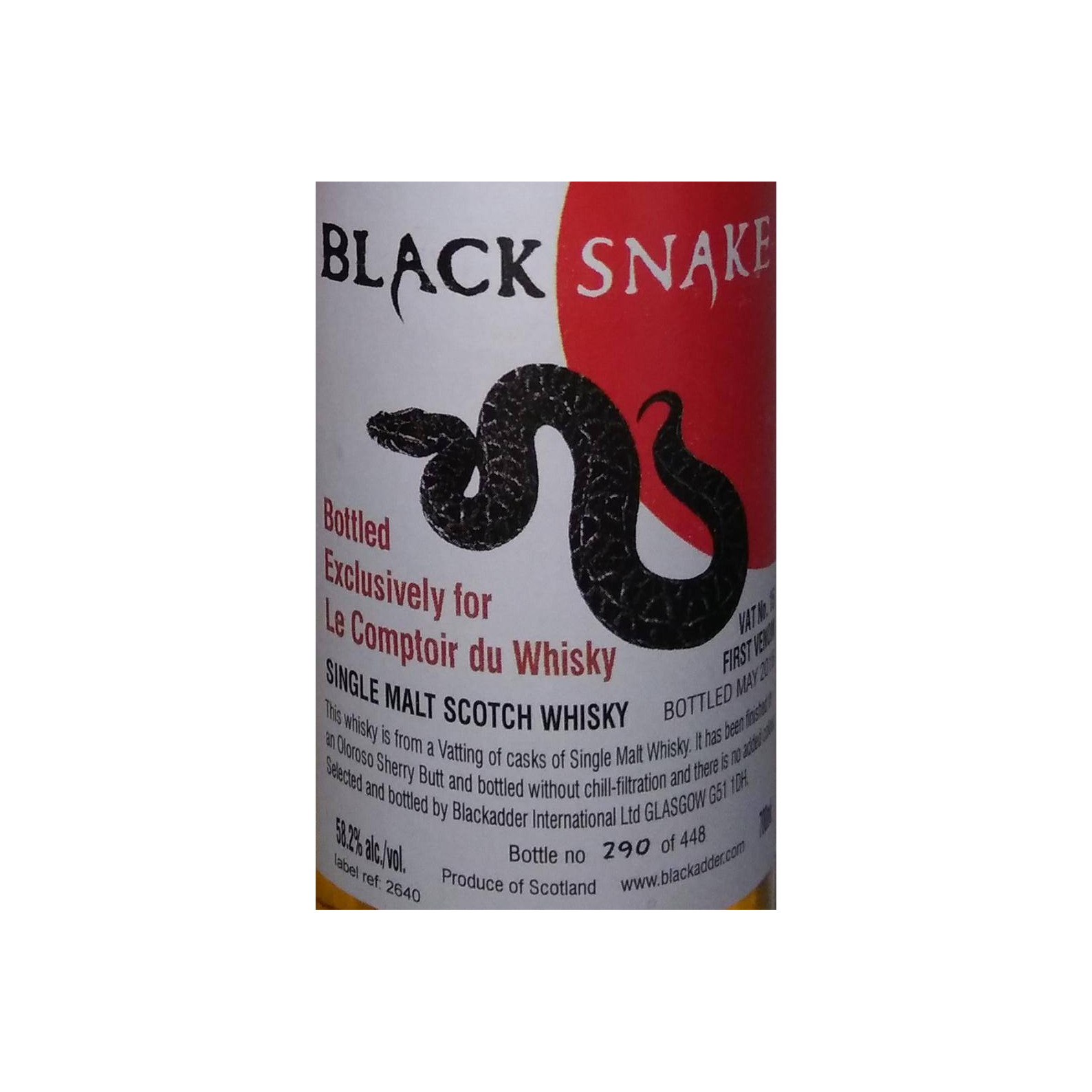 Blackadder Single Malt Whisky