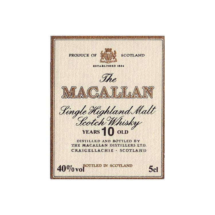 The Macallan 10 Years Single Malt Whisky