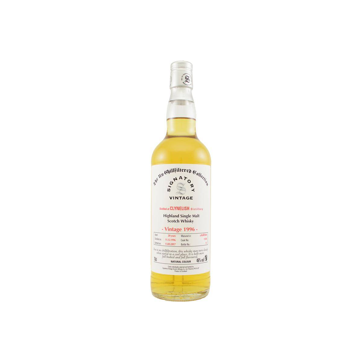 Clynelish The Un-Chillfiltered Collection 1996 20 Years Single Malt Whisky