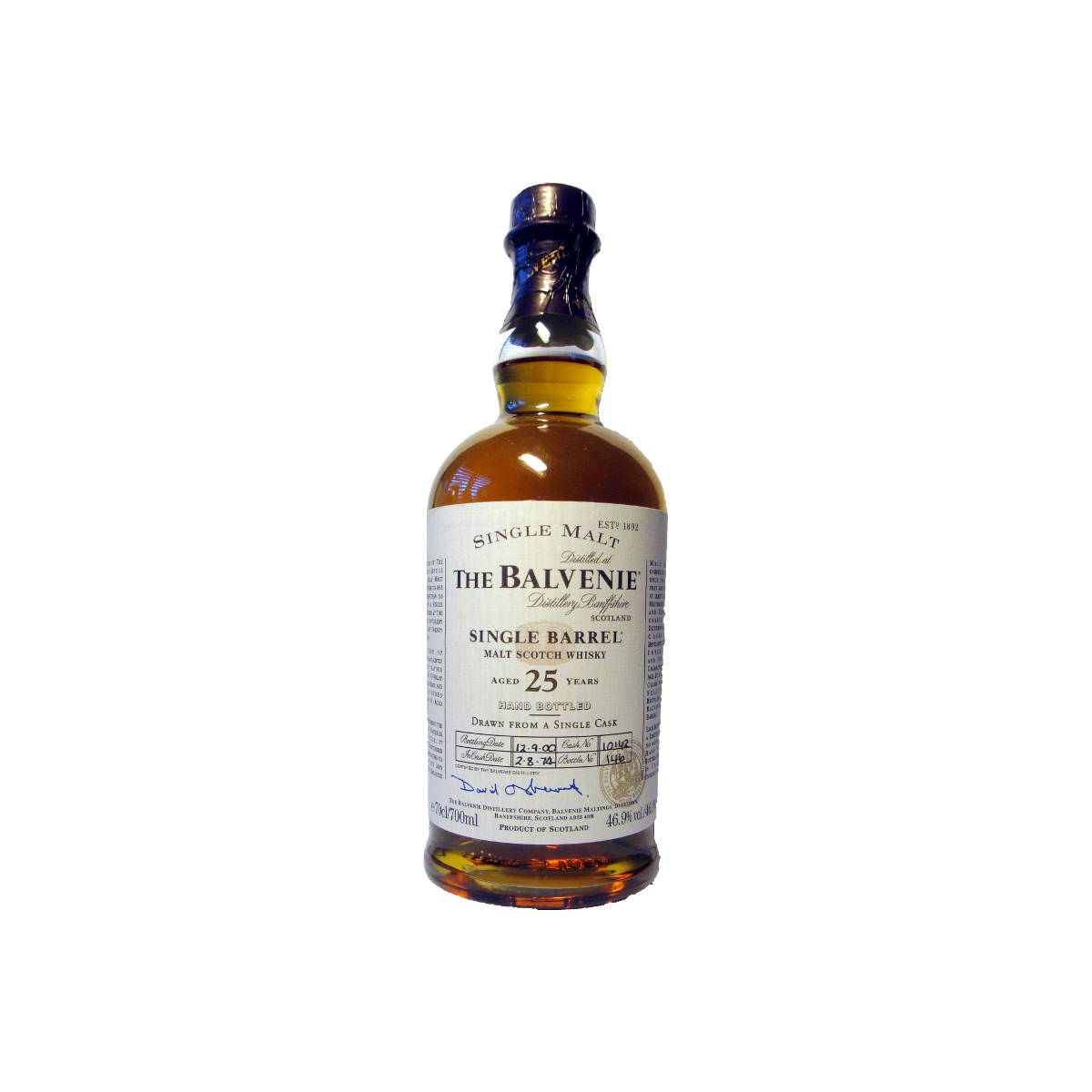 The Balvenie Single Cask 1974 25 Years Single Malt Whisky