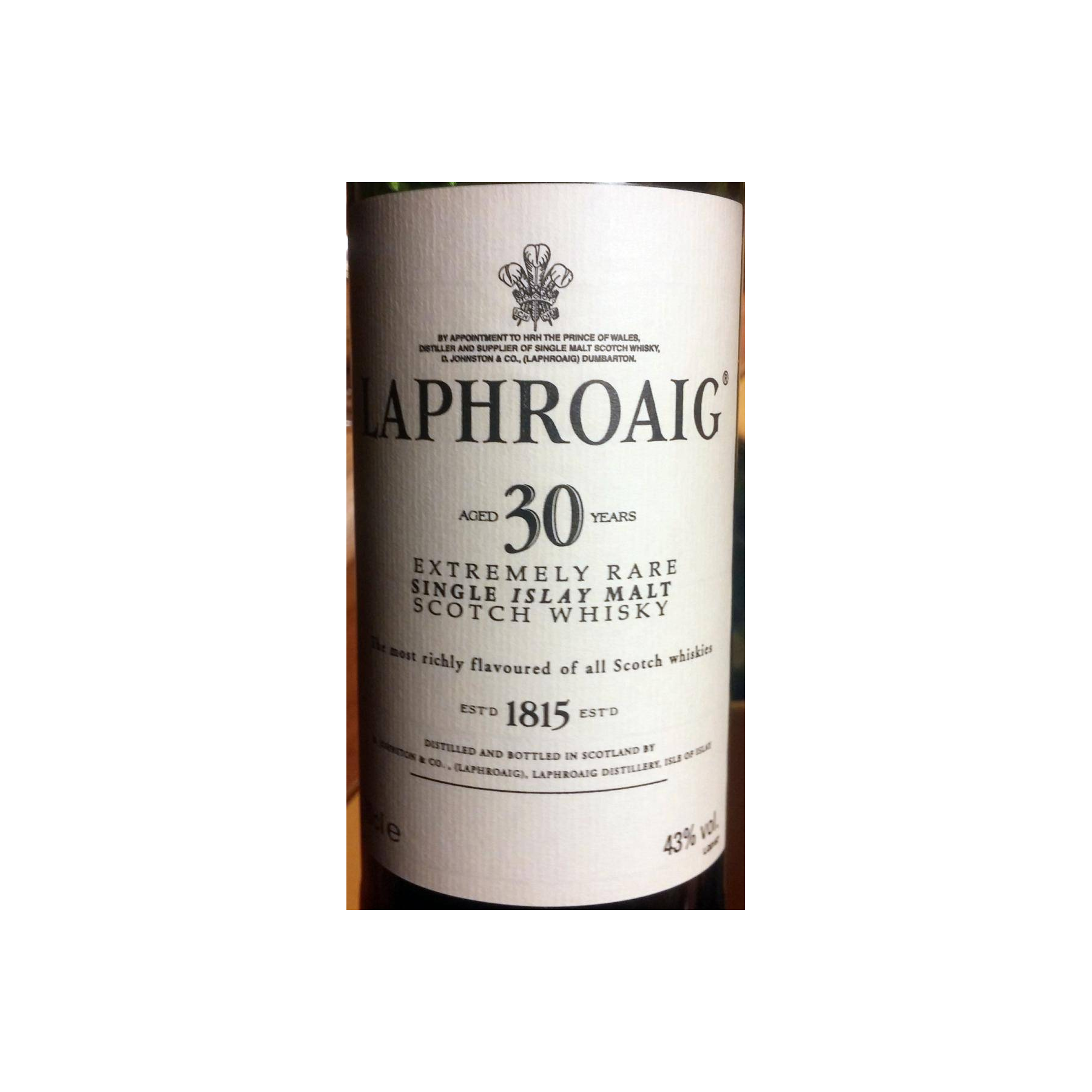 Laphroaig 1975 30 Years Single Malt Whisky 3