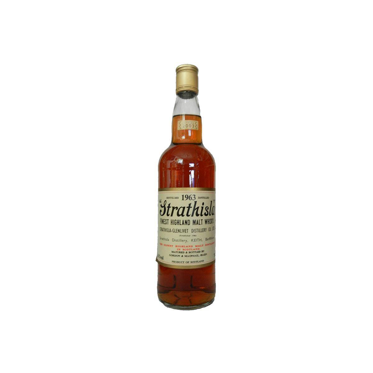 Strathisla Licensed Bottling 1963 40 Years Single Malt Whisky