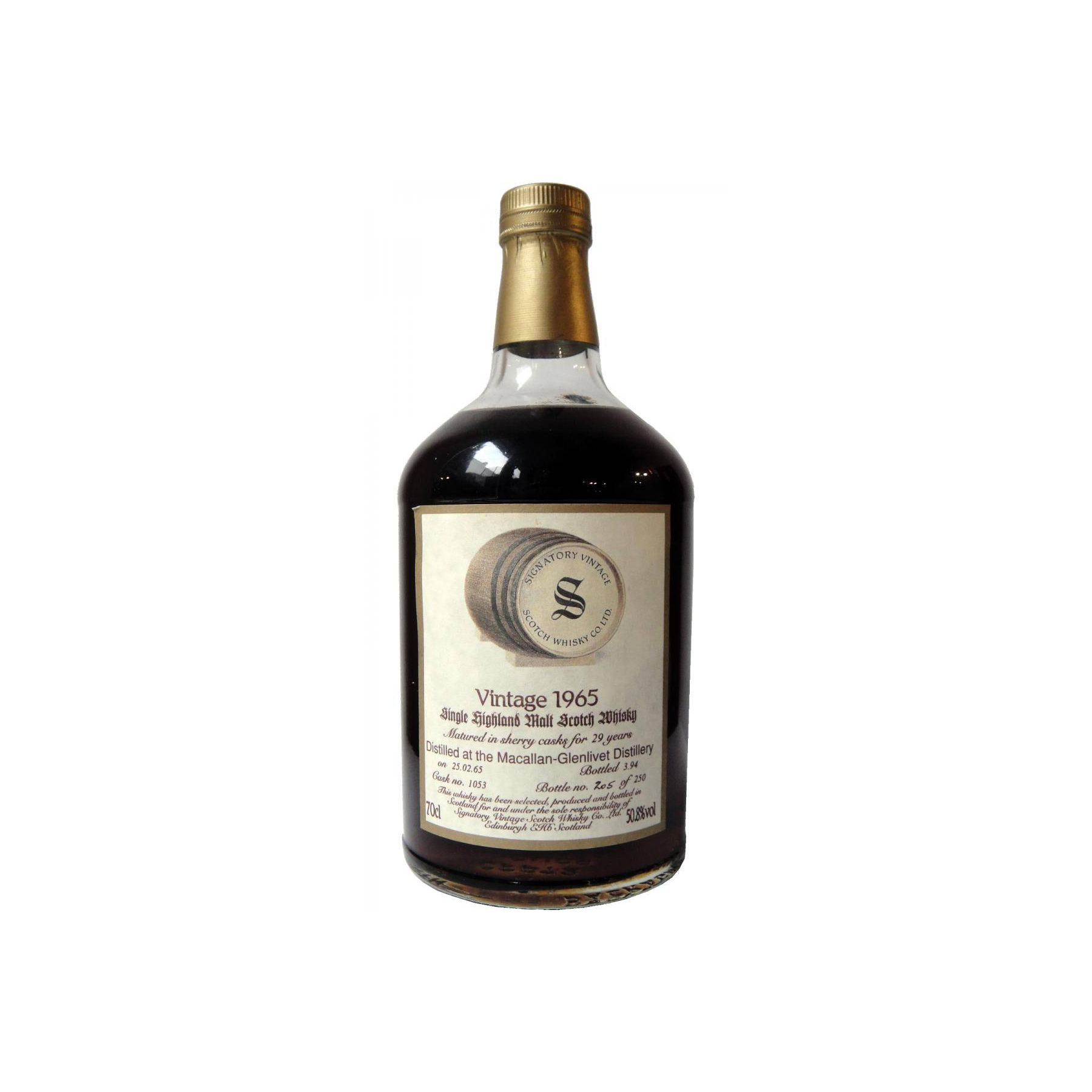 The Macallan Vintage Collection - Dumpy 1965 29 Years Single Malt Whisky