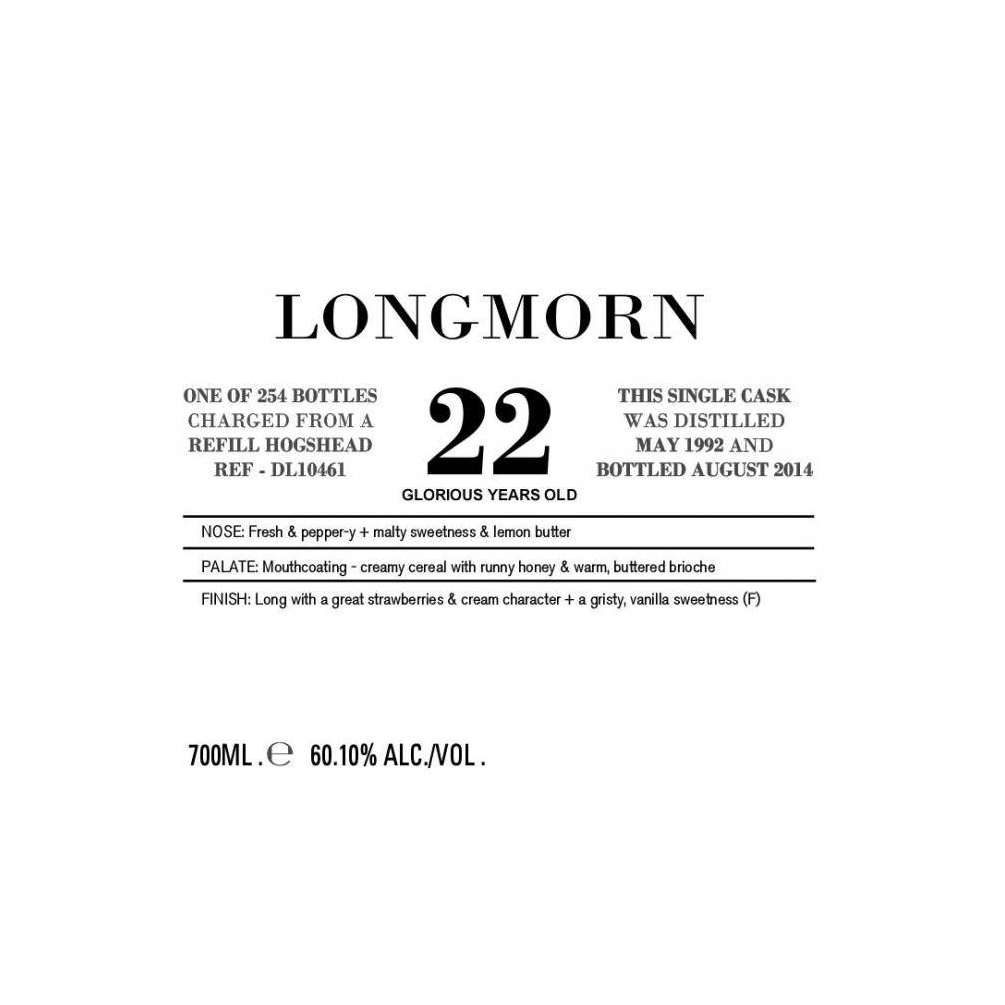 Longmorn Old Particular 1992 22 Years Single Malt Whisky