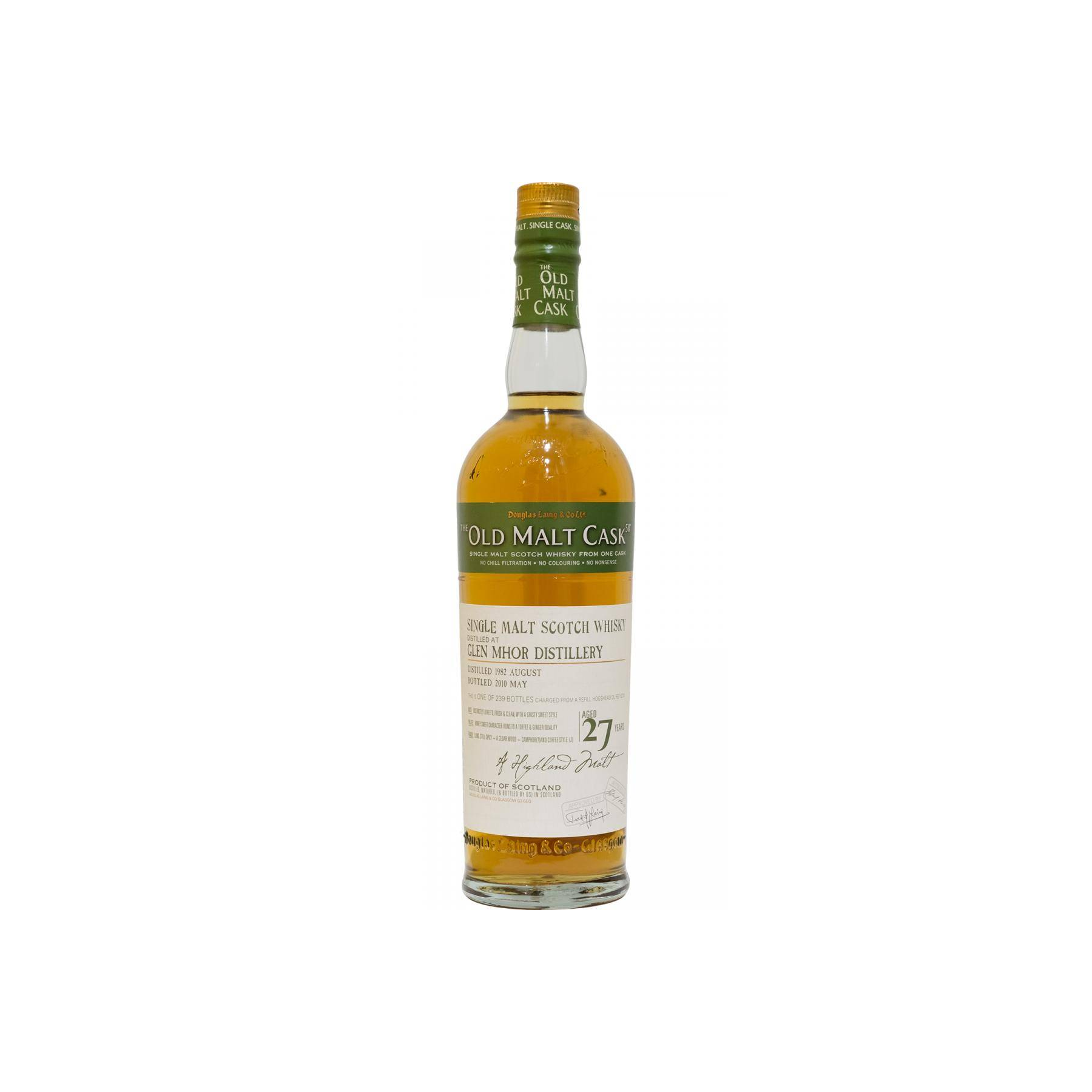 Glen Mhor Old Malt Cask 1982 27 Years Single Malt Whisky