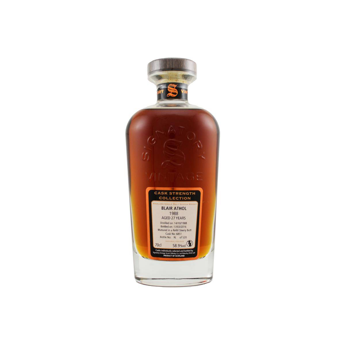 Blair Athol Cask Strength Collection 1988 27 Years Single Malt Whisky
