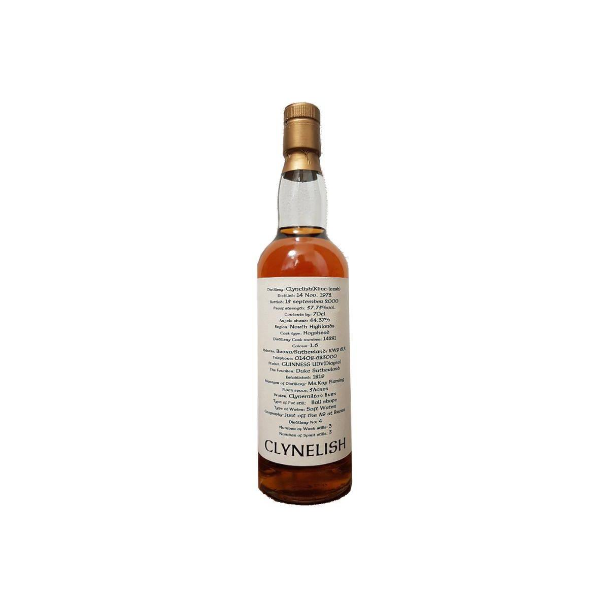 Clynelish 1972 27 Years Single Malt Whisky 3