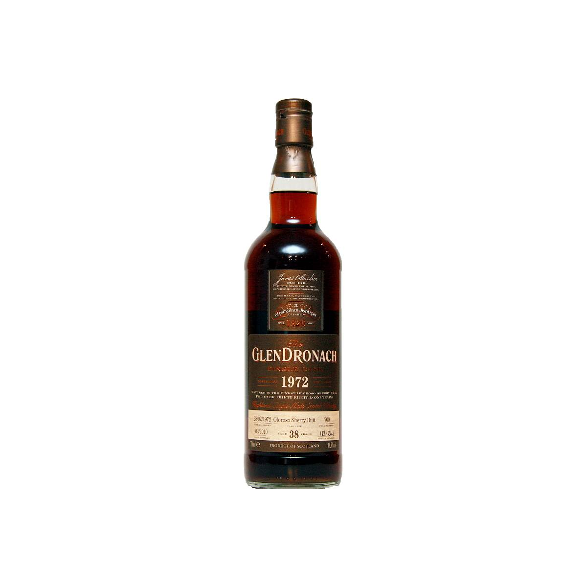 GlenDronach Single Cask 1972 38 Years Single Malt Whisky