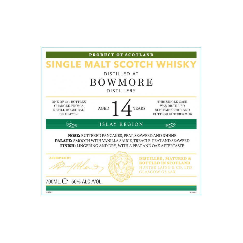 Bowmore Old Malt Cask 2002 14 Years Single Malt Whisky